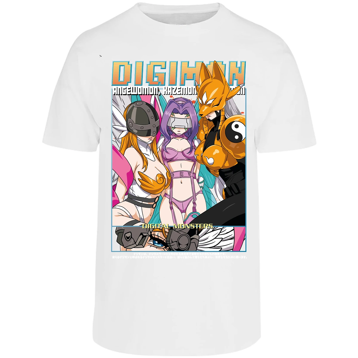 Playera Digimon Digiwaifus para Adulto 5