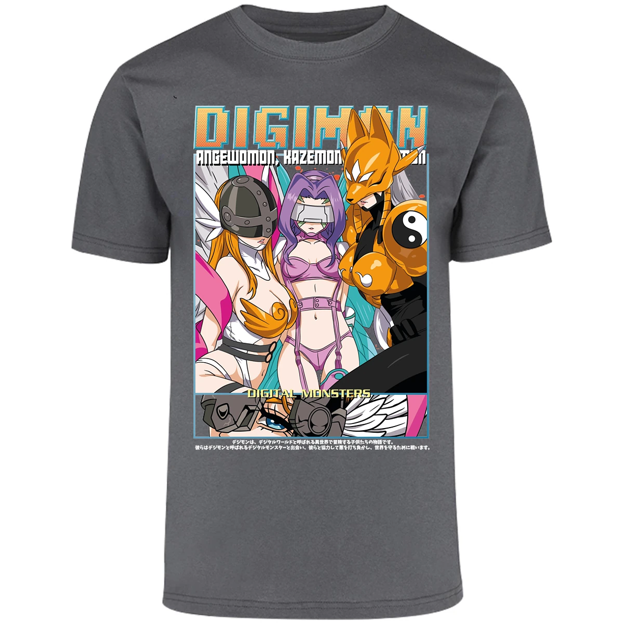 Playera Digimon Digiwaifus para Adulto 15