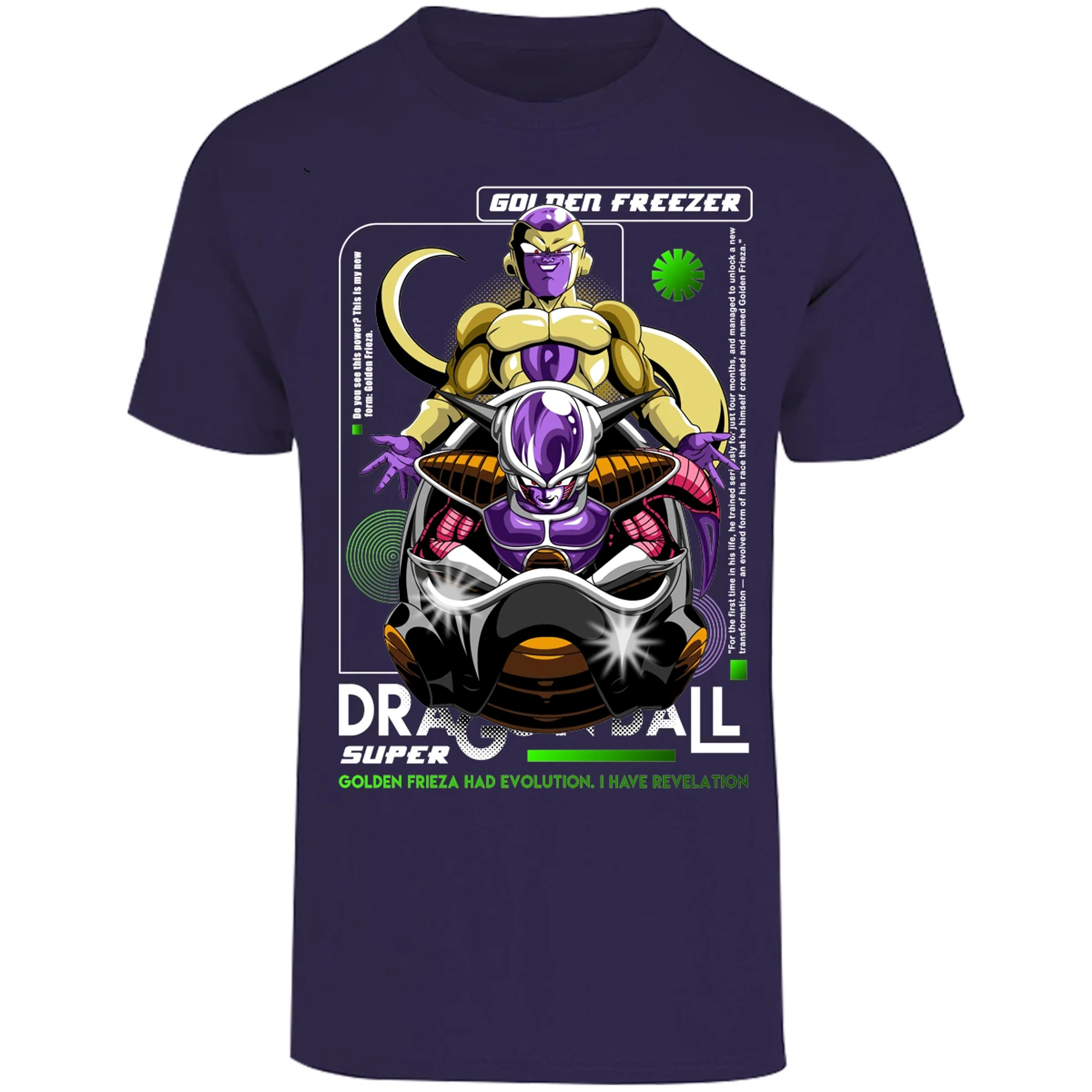 Playera Dragon Ball Golden Freezer para Adulto 3