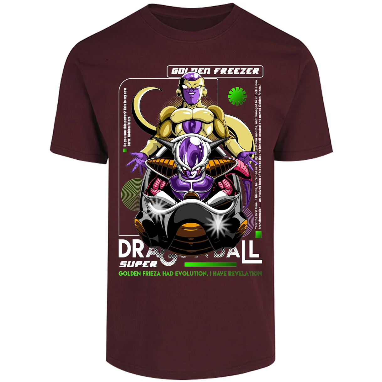 Playera Dragon Ball Golden Freezer para Adulto 20