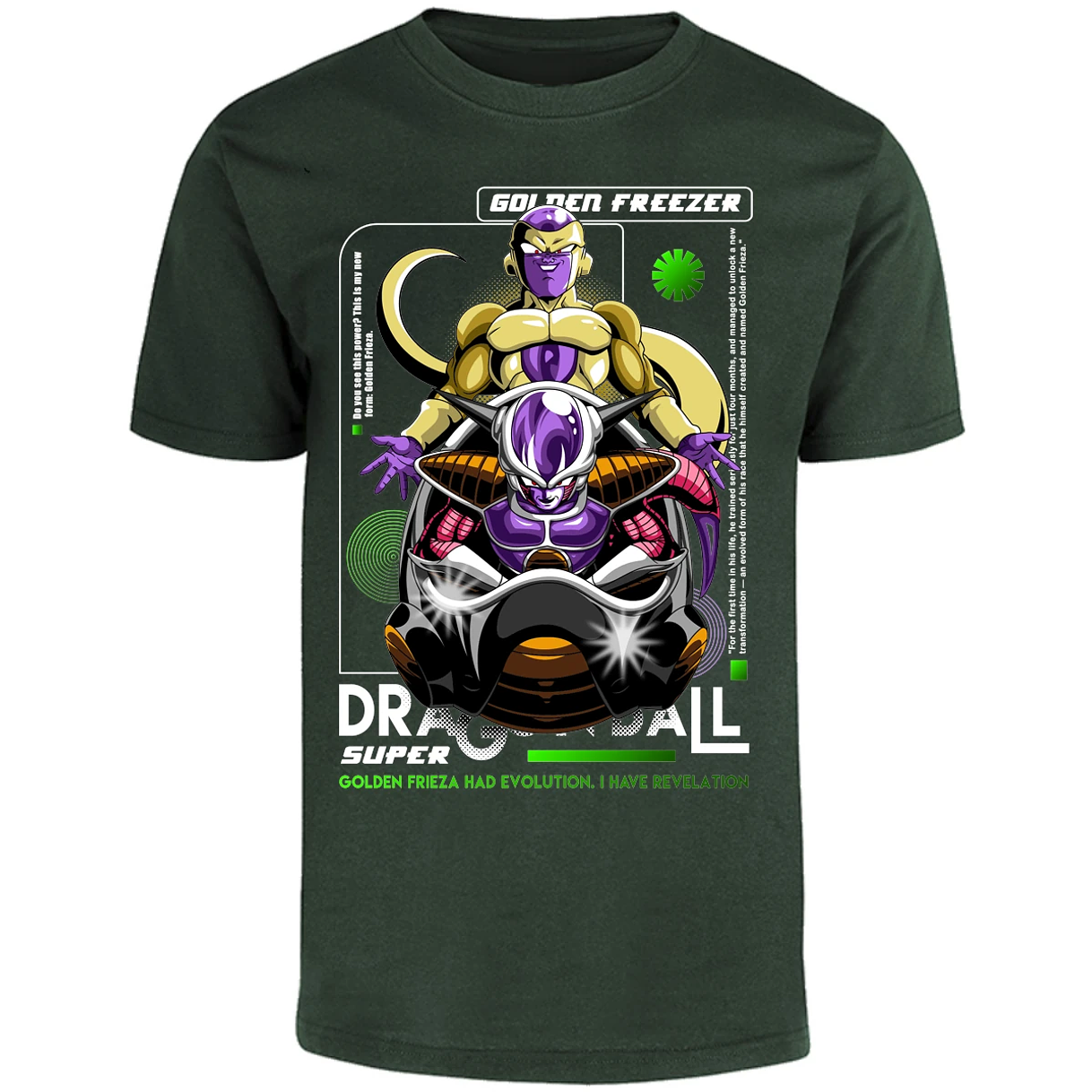 Playera Dragon Ball Golden Freezer para Adulto 21