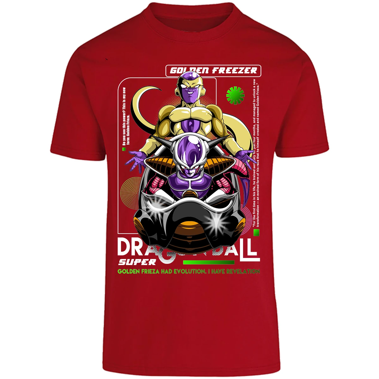 Playera Dragon Ball Golden Freezer para Adulto 23