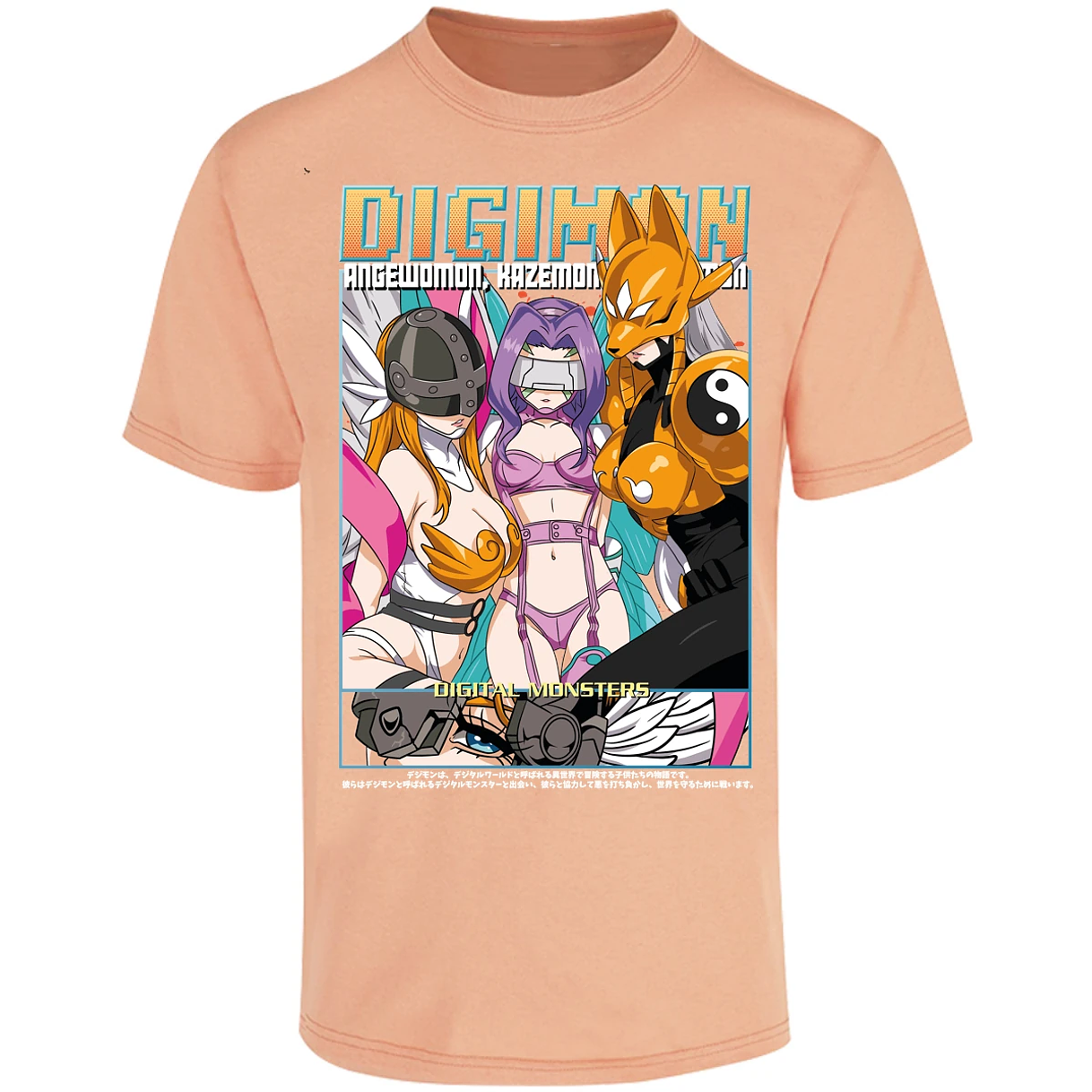 Playera Digimon Digiwaifus para Adulto 6