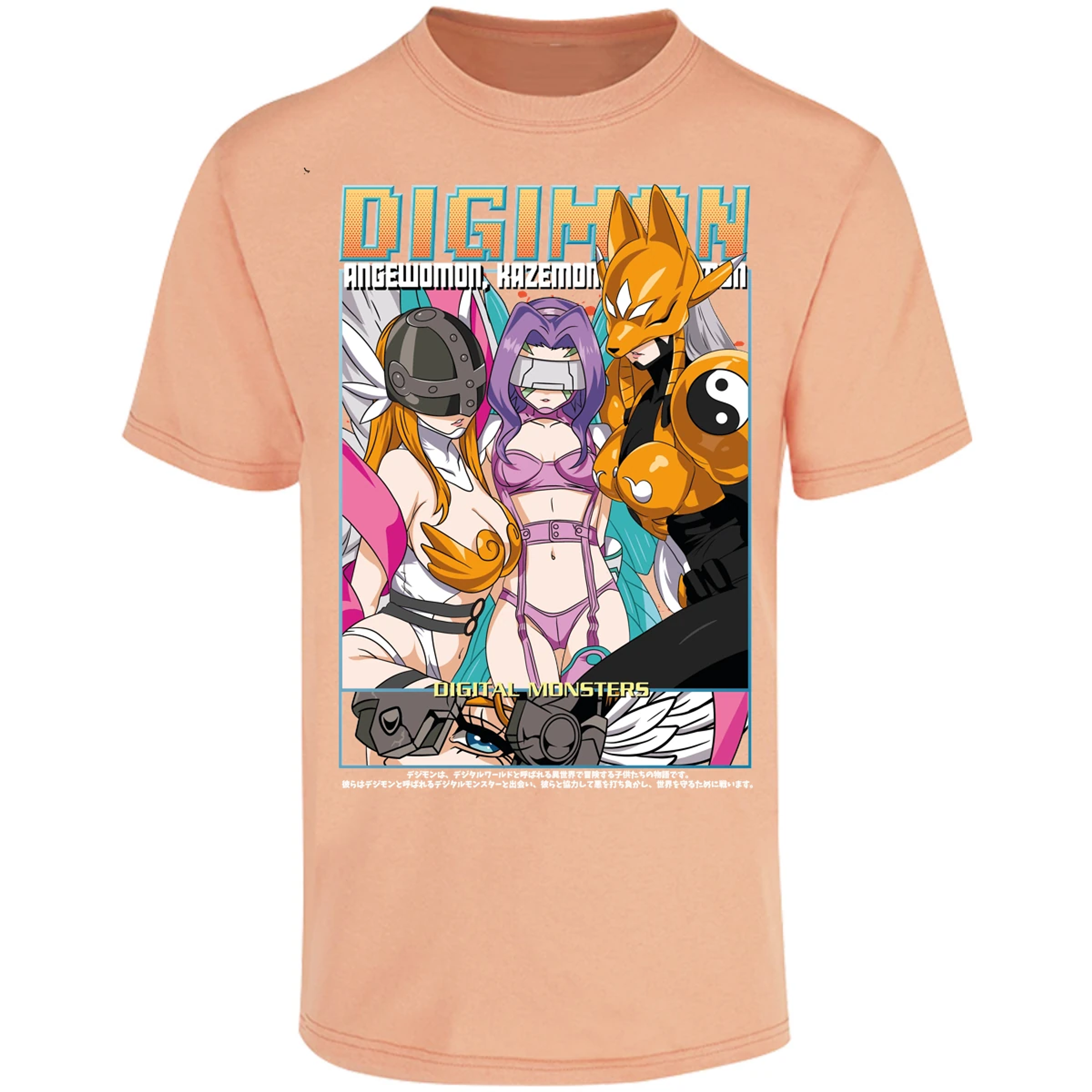 Playera Digimon Digiwaifus para Adulto 6