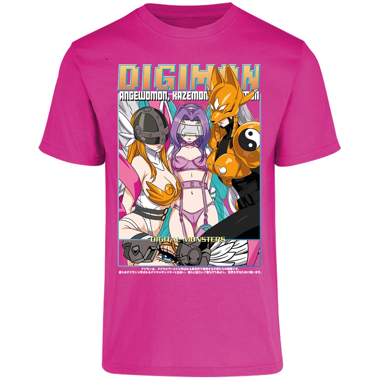 Playera Digimon Digiwaifus para Adulto 16