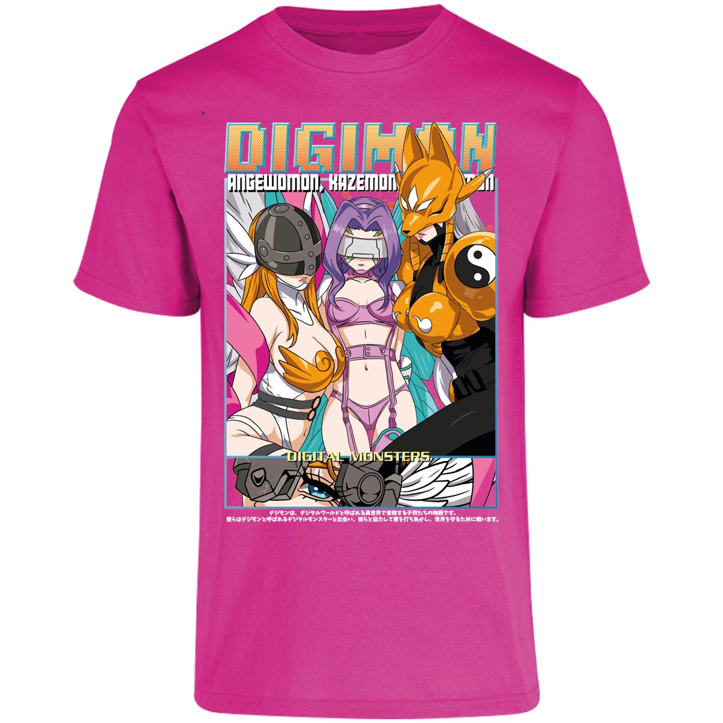 Playera Digimon Digiwaifus para Adulto 16