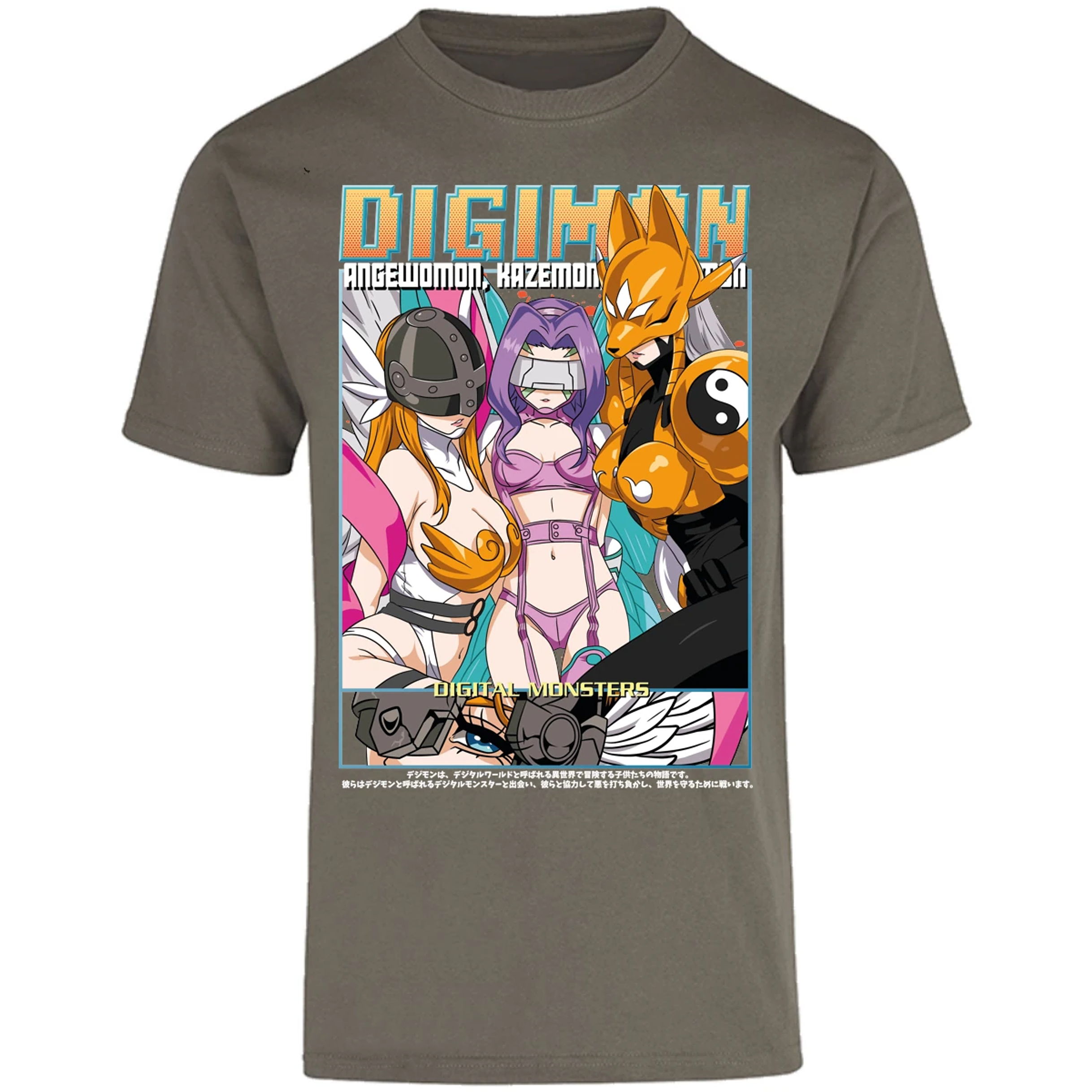 Playera Digimon Digiwaifus para Adulto 1