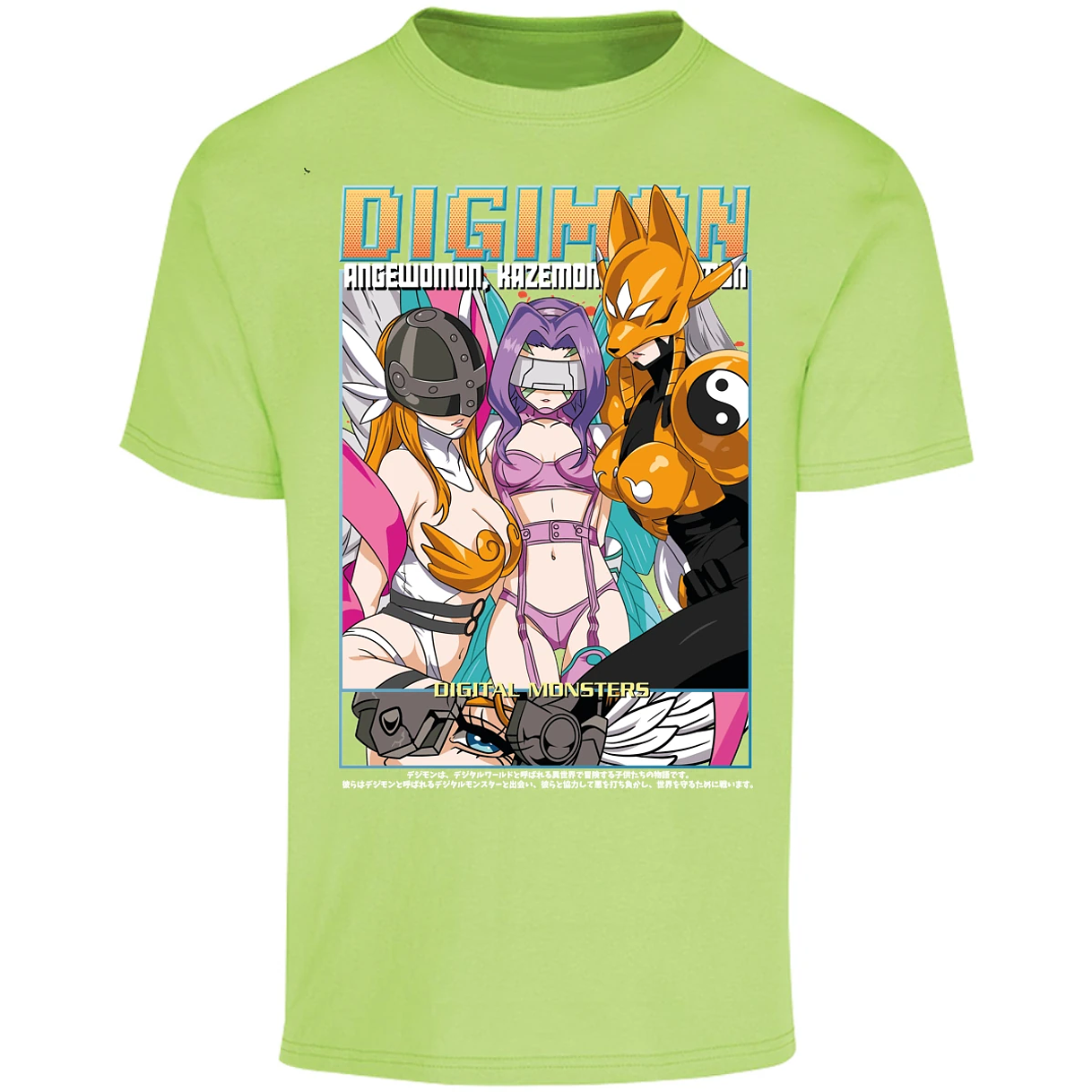 Playera Digimon Digiwaifus para Adulto 3