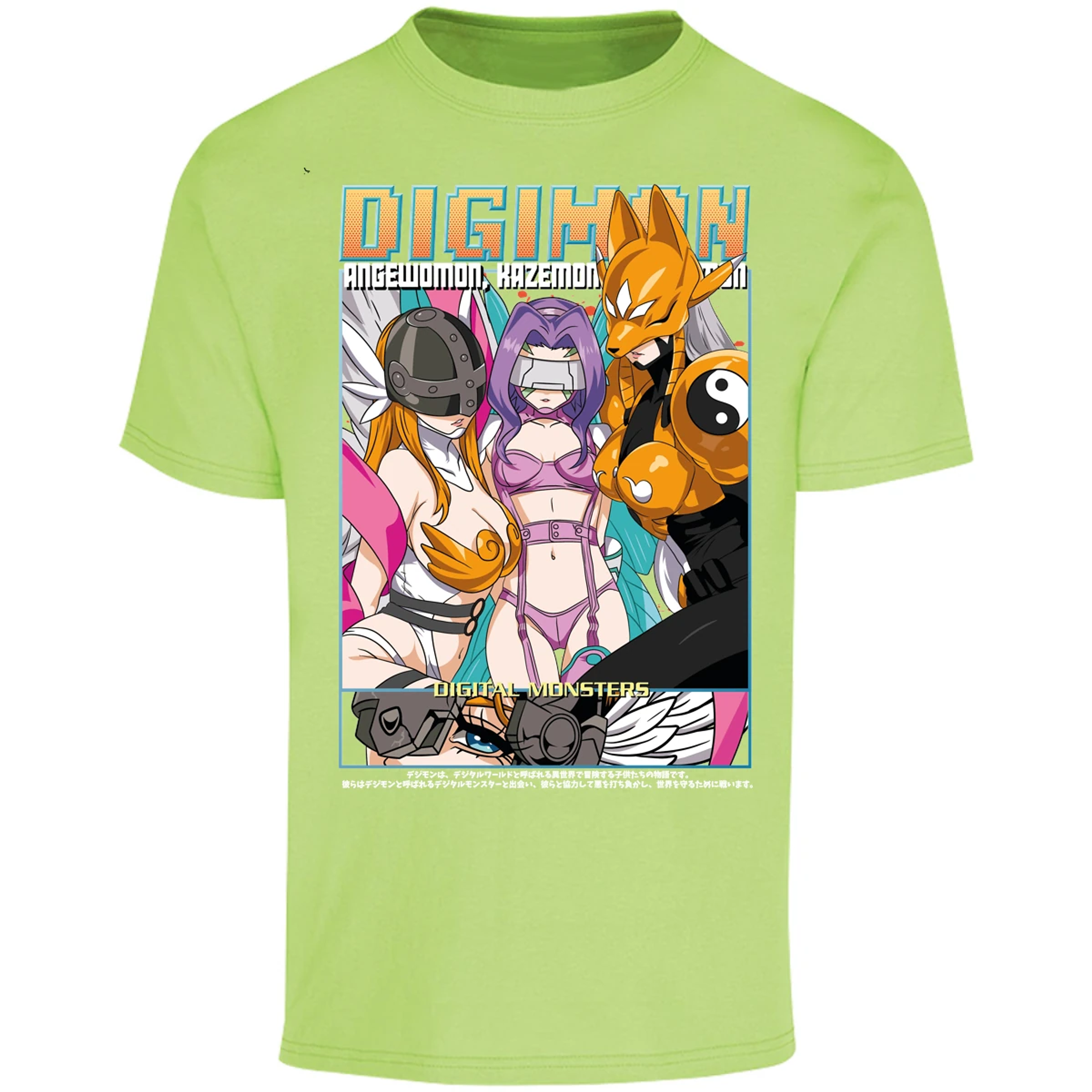 Playera Digimon Digiwaifus para Adulto 3