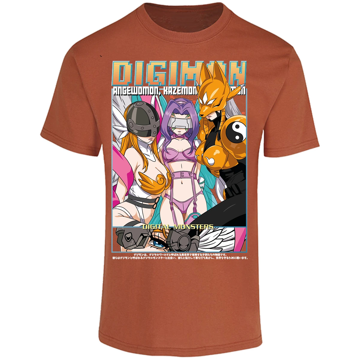 Playera Digimon Digiwaifus para Adulto 4