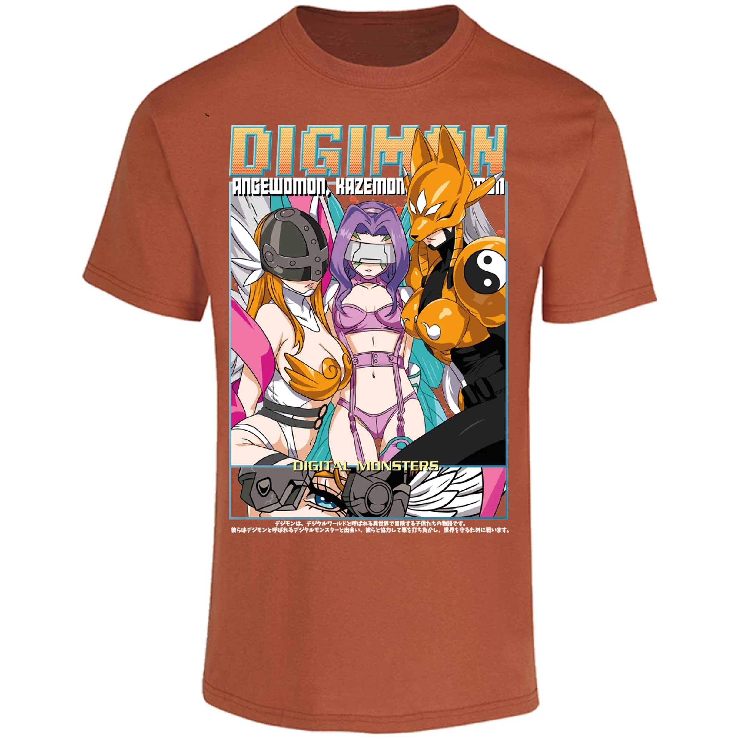 Playera Digimon Digiwaifus para Adulto 4