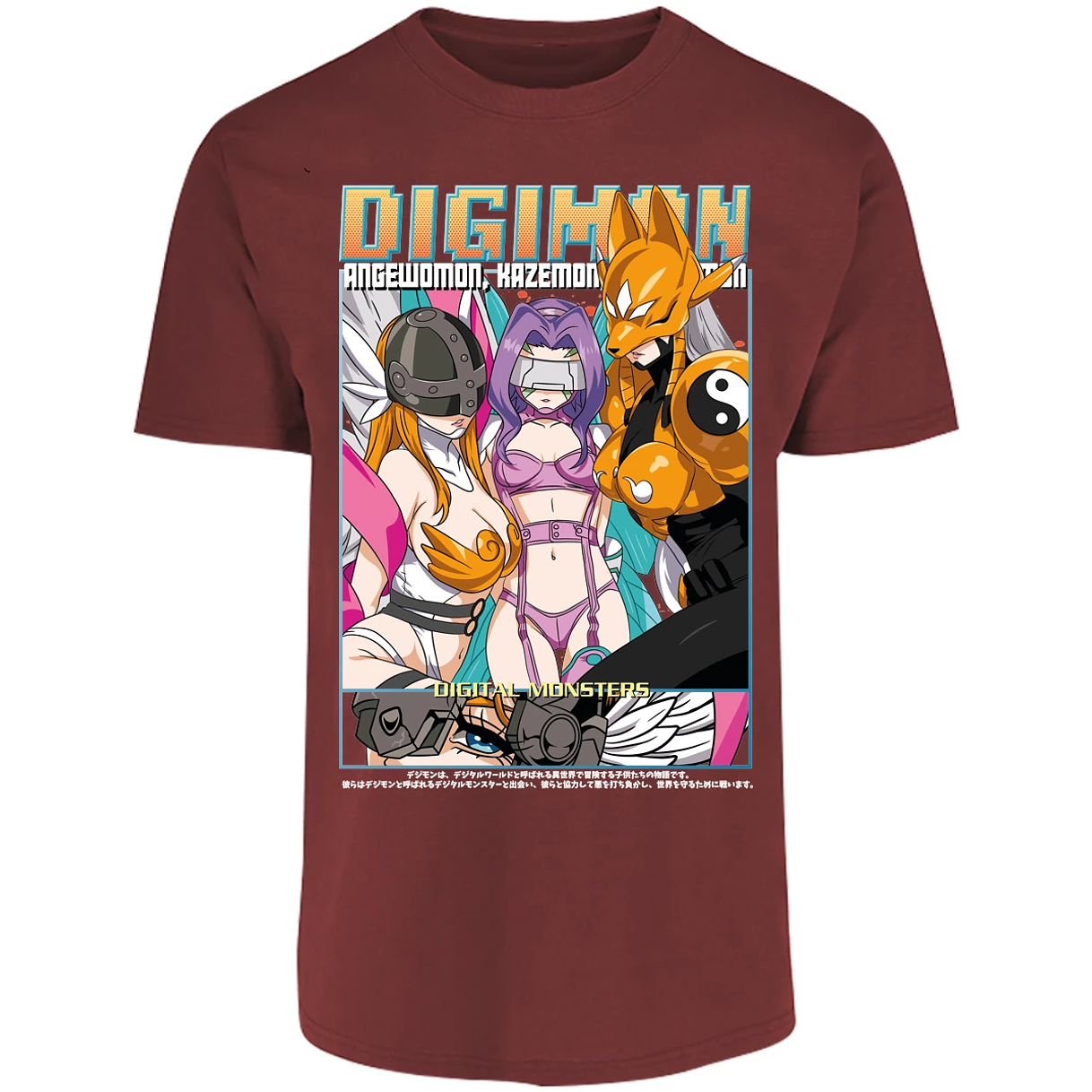 Playera Digimon Digiwaifus para Adulto 9