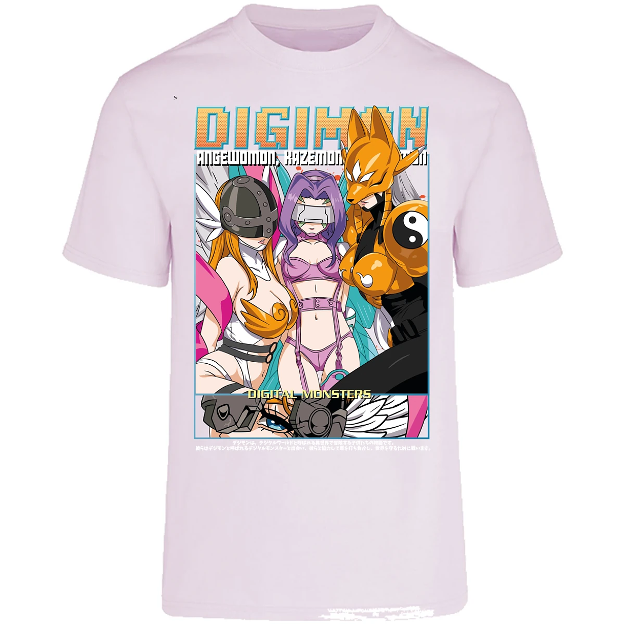 Playera Digimon Digiwaifus para Adulto 11