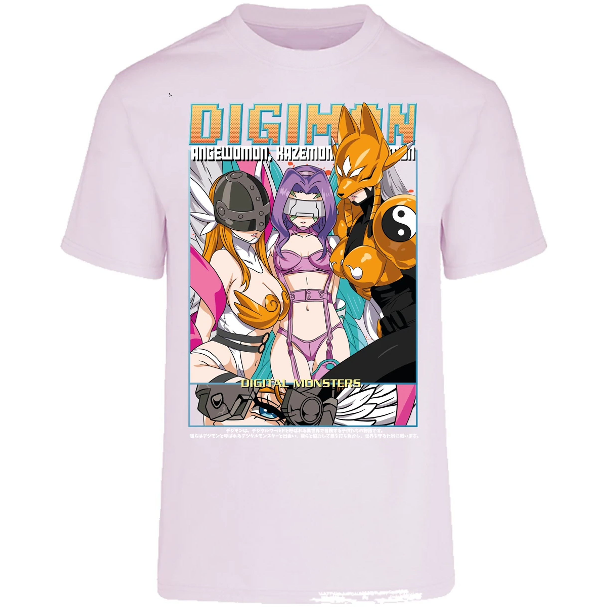 Playera Digimon Digiwaifus para Adulto 11