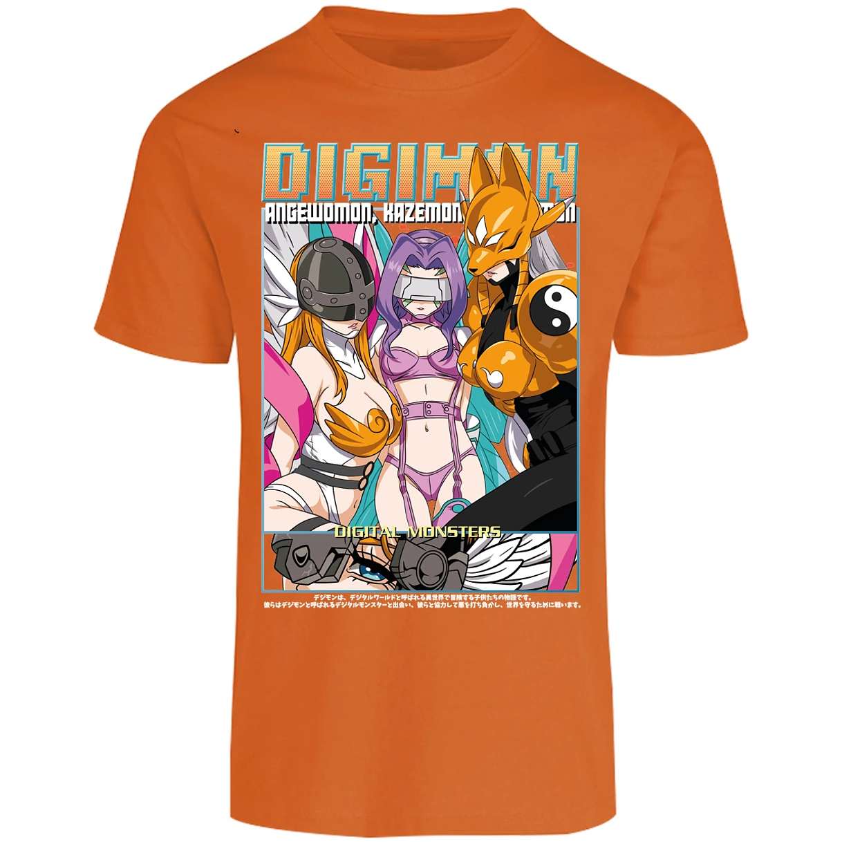 Playera Digimon Digiwaifus para Adulto 19