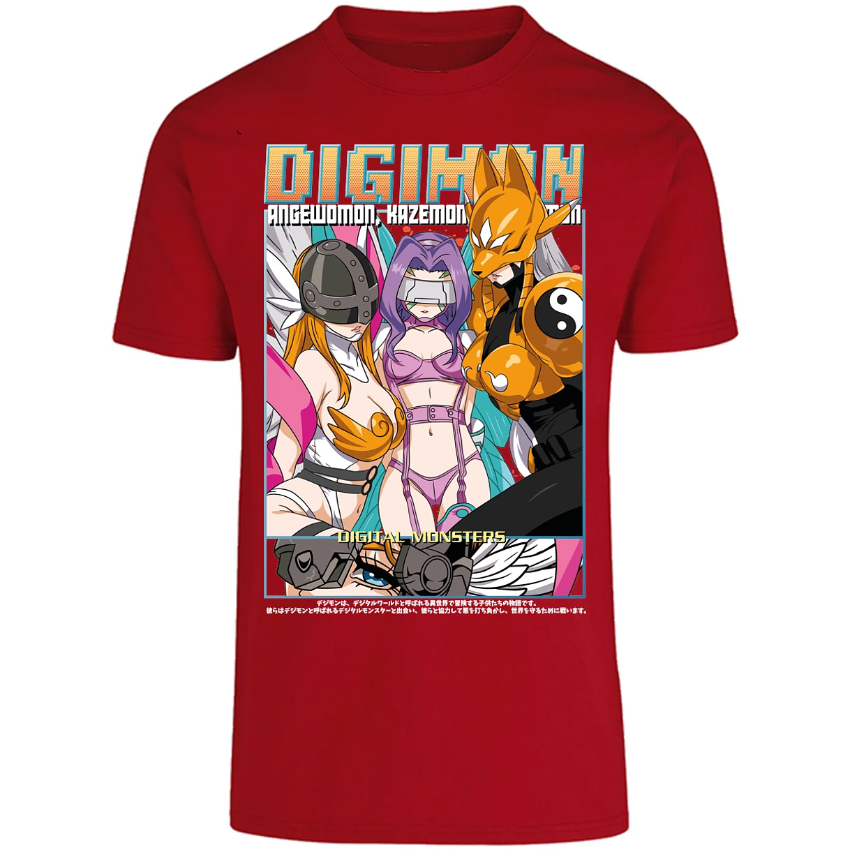 Playera Digimon Digiwaifus para Adulto 20