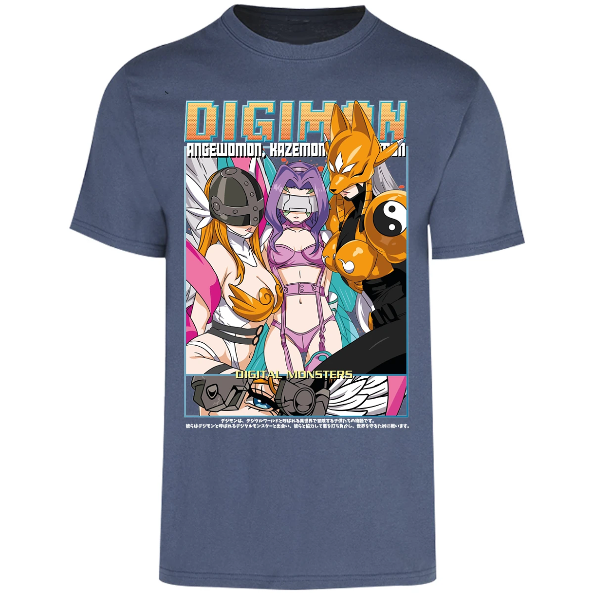 Playera Digimon Digiwaifus para Adulto 21