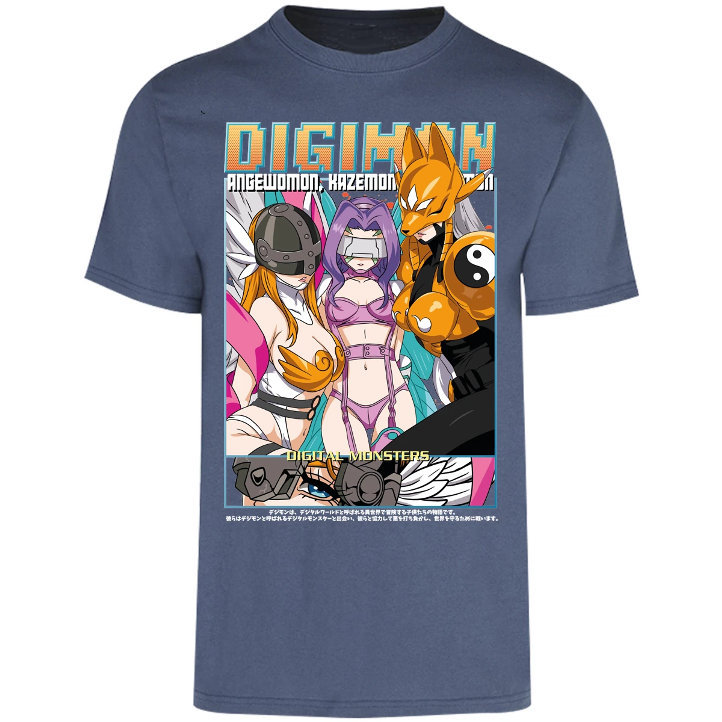 Playera Digimon Digiwaifus para Adulto 21
