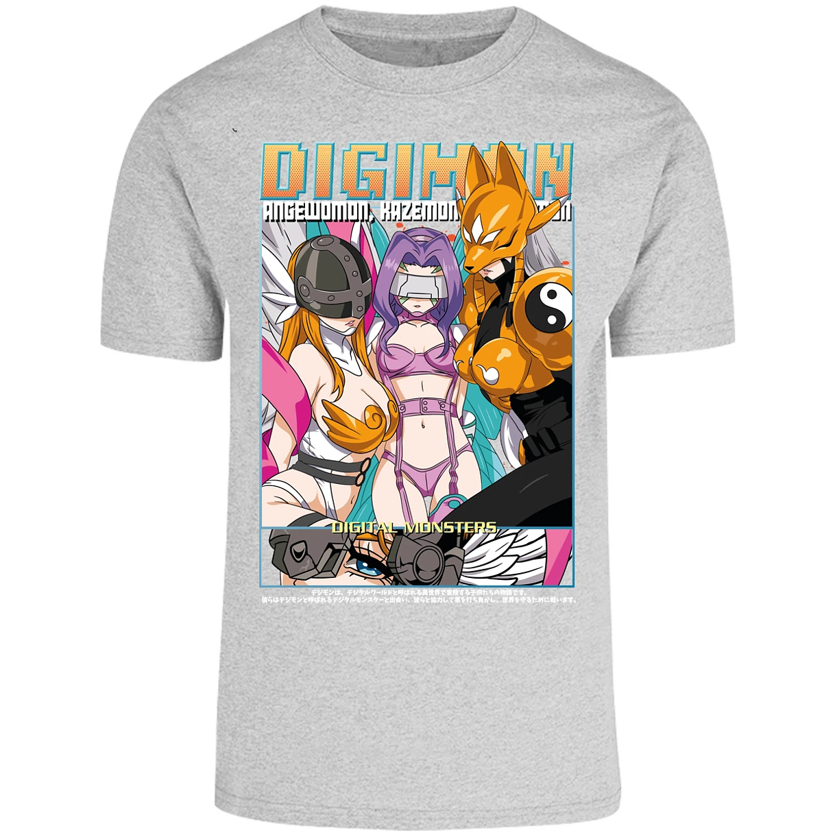Playera Digimon Digiwaifus para Adulto 25