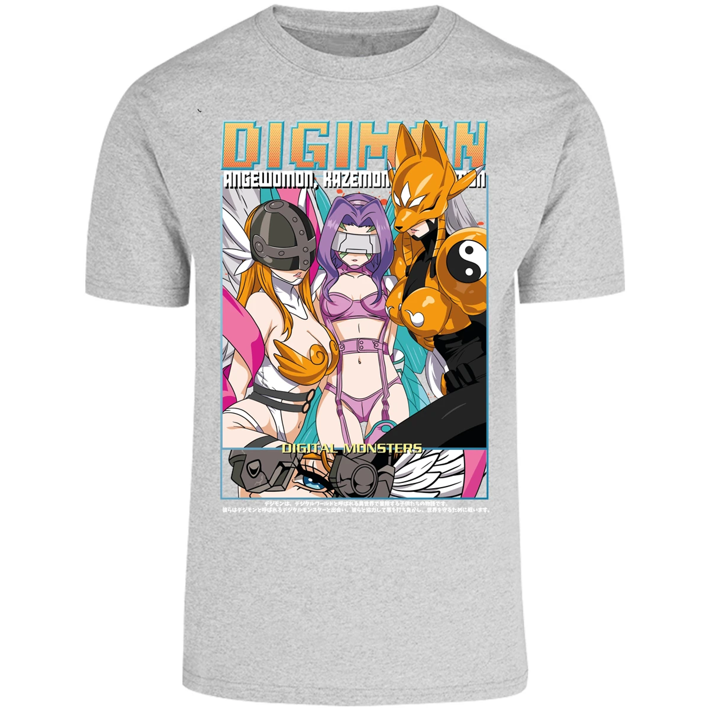 Playera Digimon Digiwaifus para Adulto 25