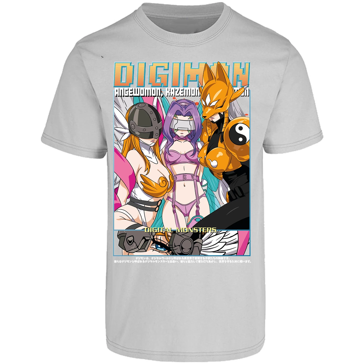 Playera Digimon Digiwaifus para Adulto 24