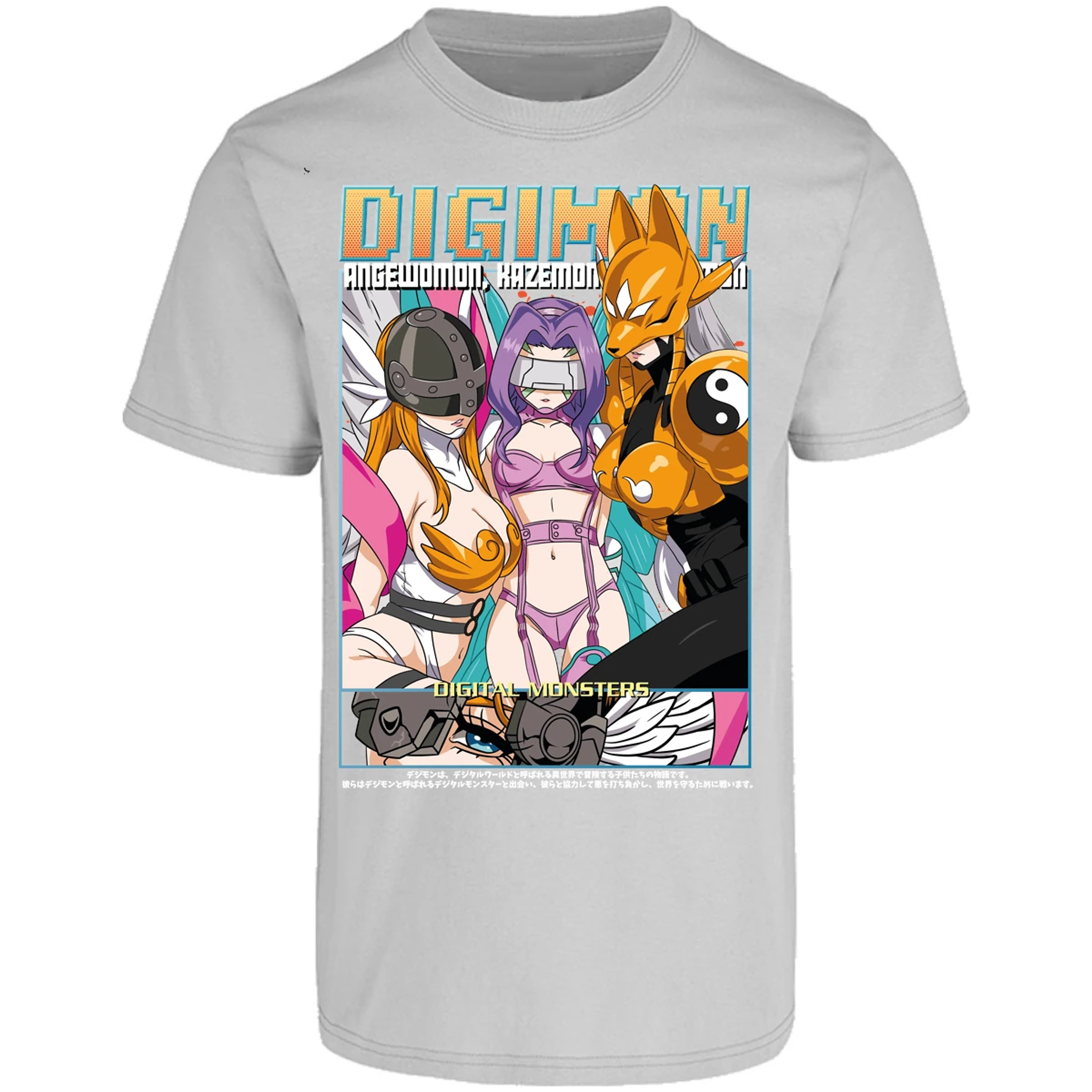 Playera Digimon Digiwaifus para Adulto 24