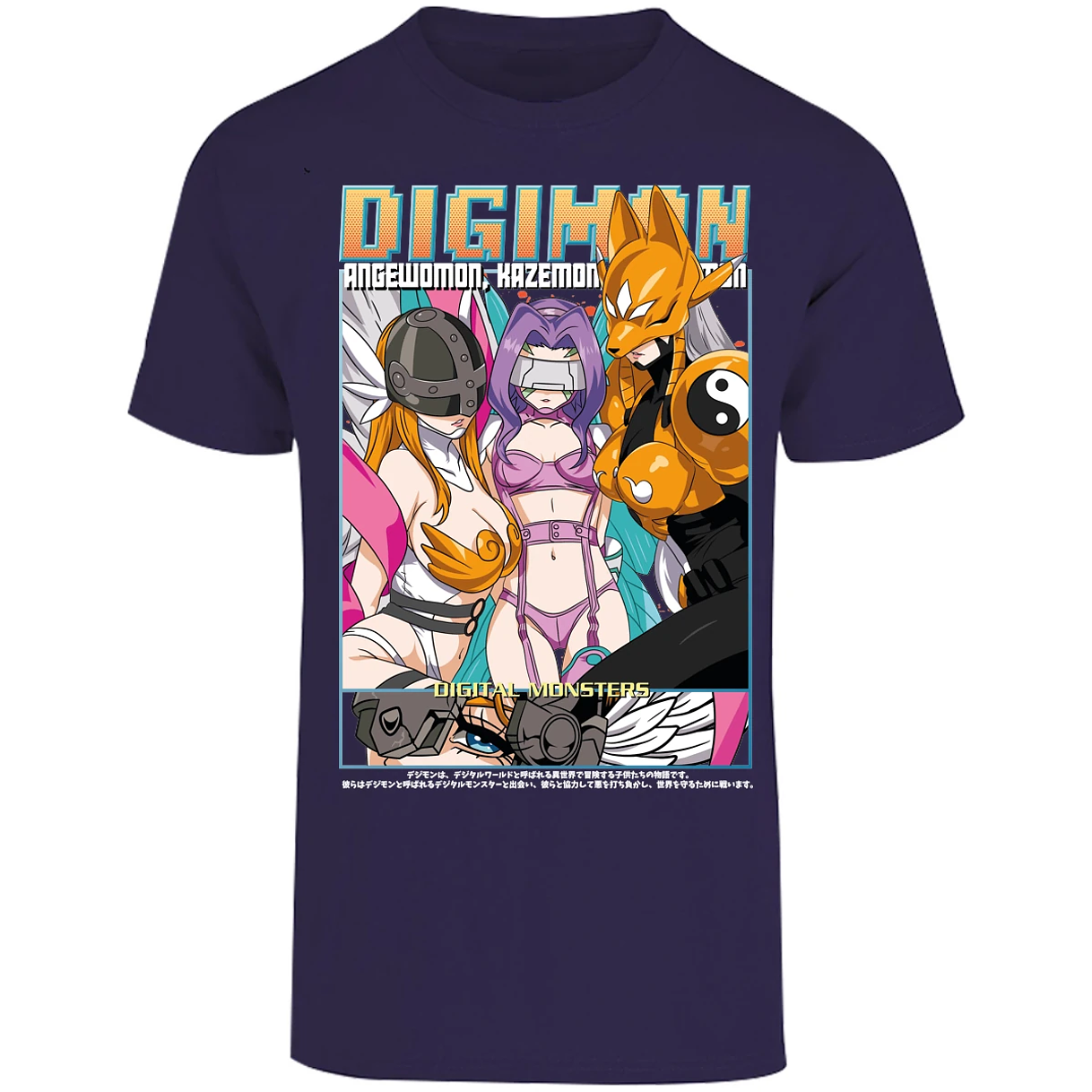 Playera Digimon Digiwaifus para Adulto 27