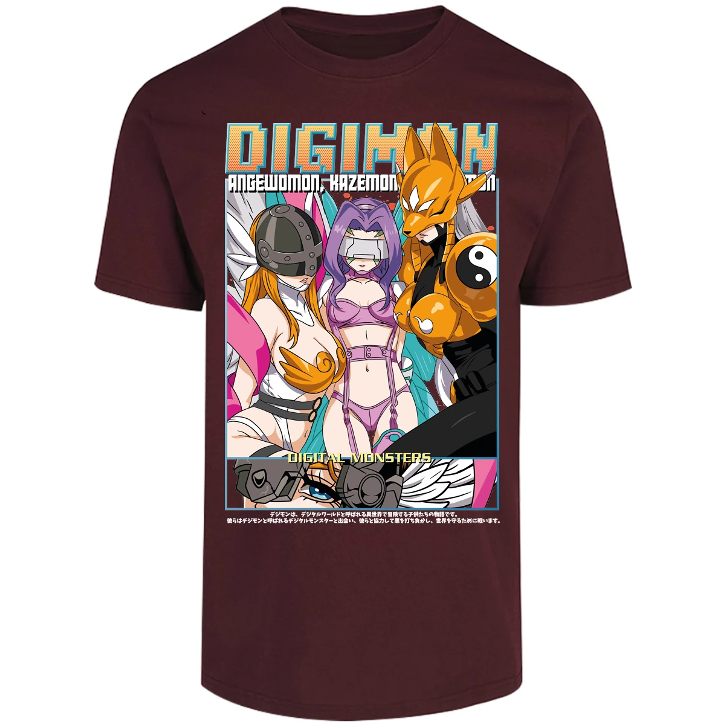Playera Digimon Digiwaifus para Adulto 30