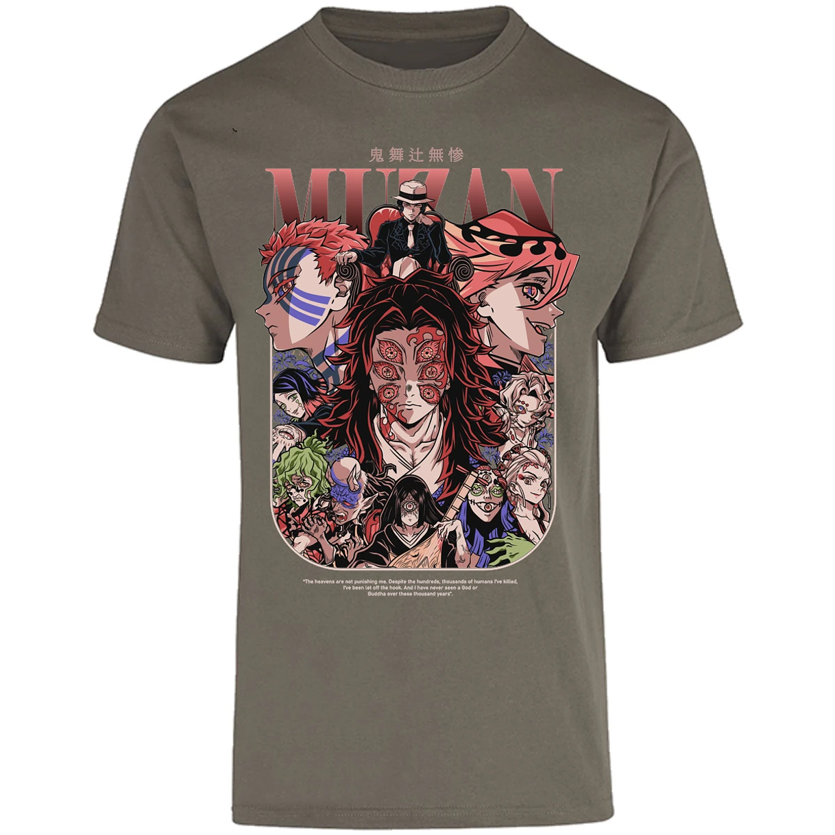Playera Demon Slayer Demon Slayer Lunas Demoniacas para Adulto 27