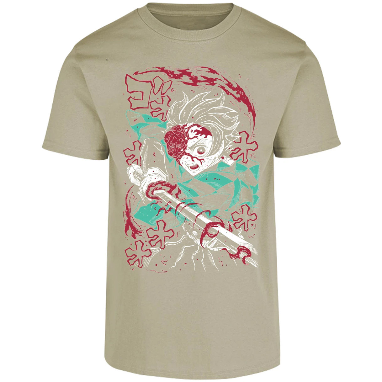Playera Demon Slayer Demon Tanjiro para Adulto 25
