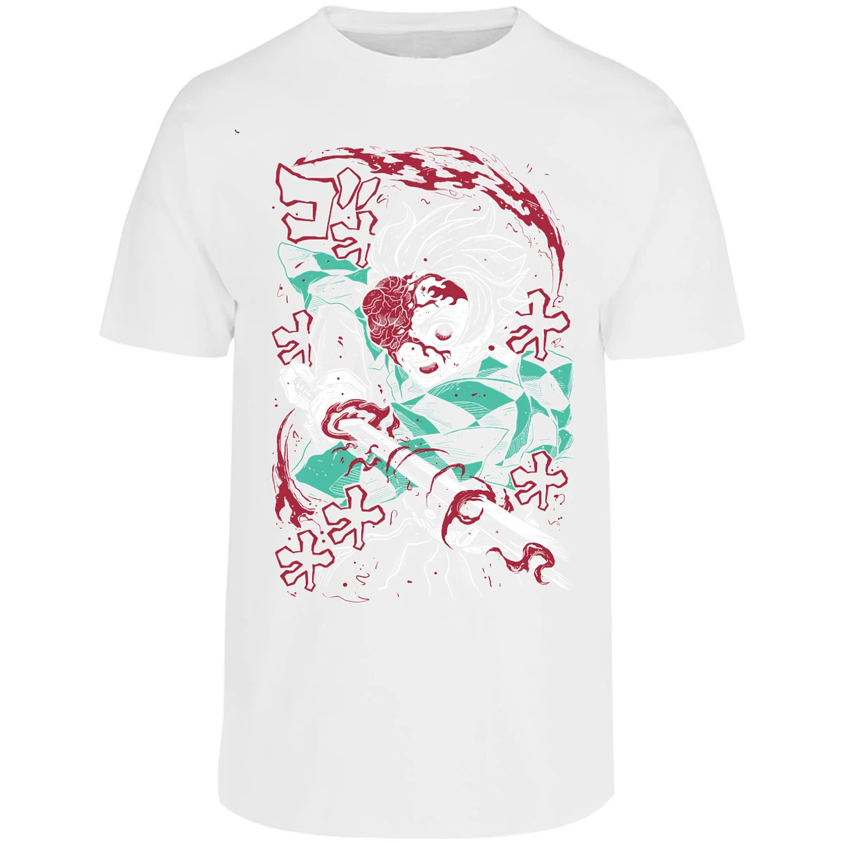 Playera Demon Slayer Demon Tanjiro para Adulto 14