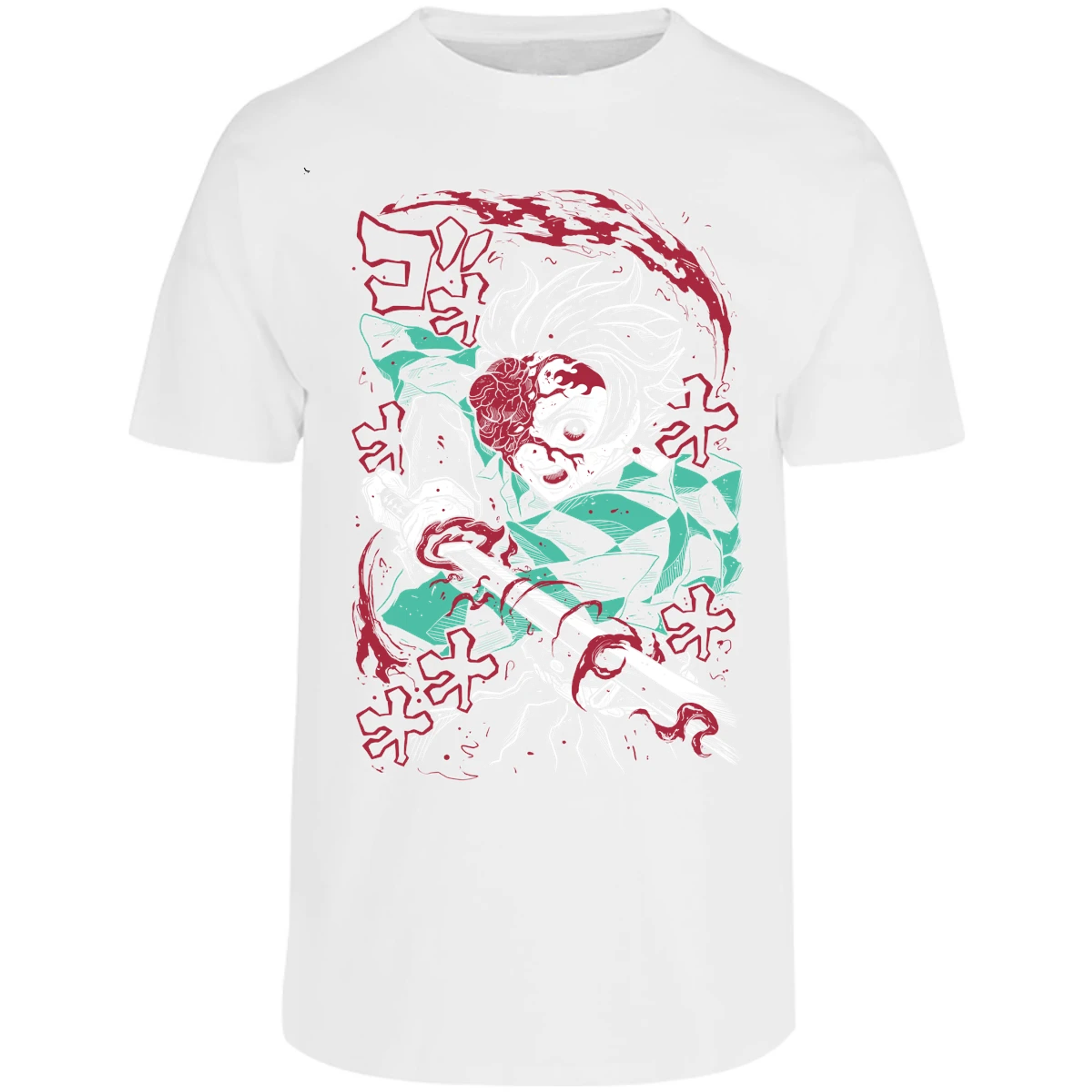 Playera Demon Slayer Demon Tanjiro para Adulto 14