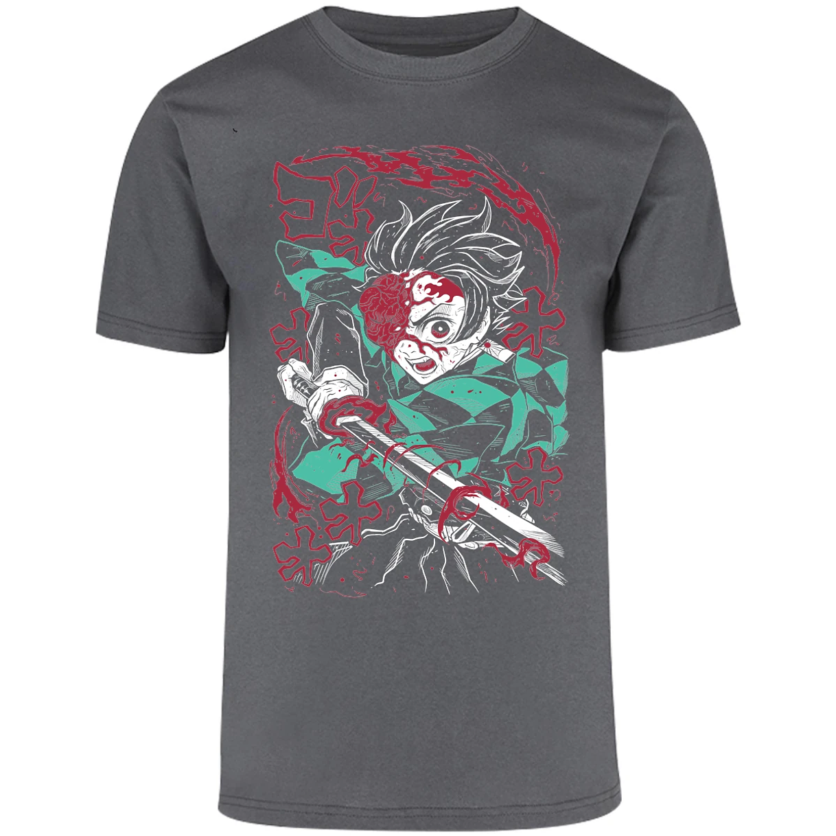 Playera Demon Slayer Demon Tanjiro para Adulto 1