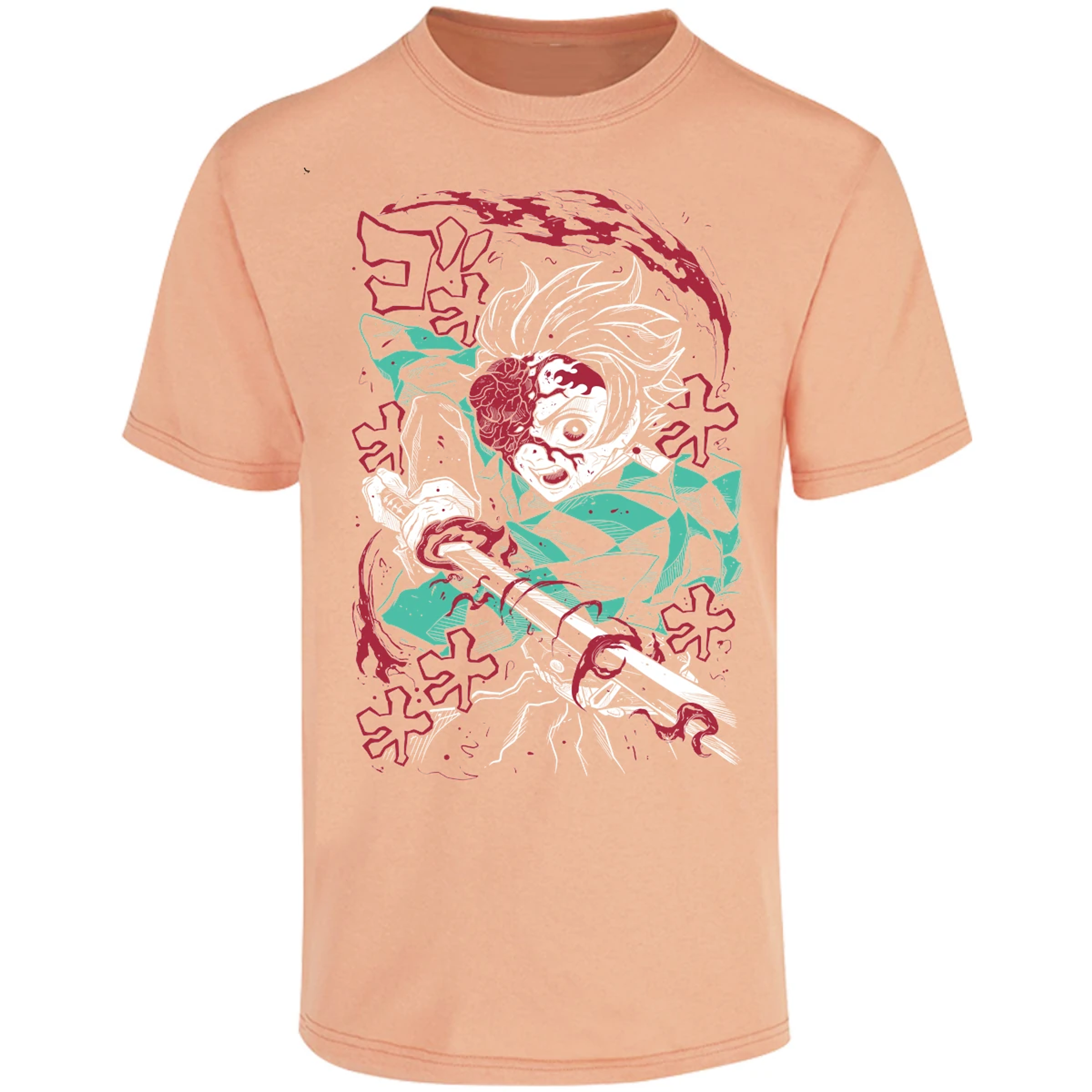 Playera Demon Slayer Demon Tanjiro para Adulto 28