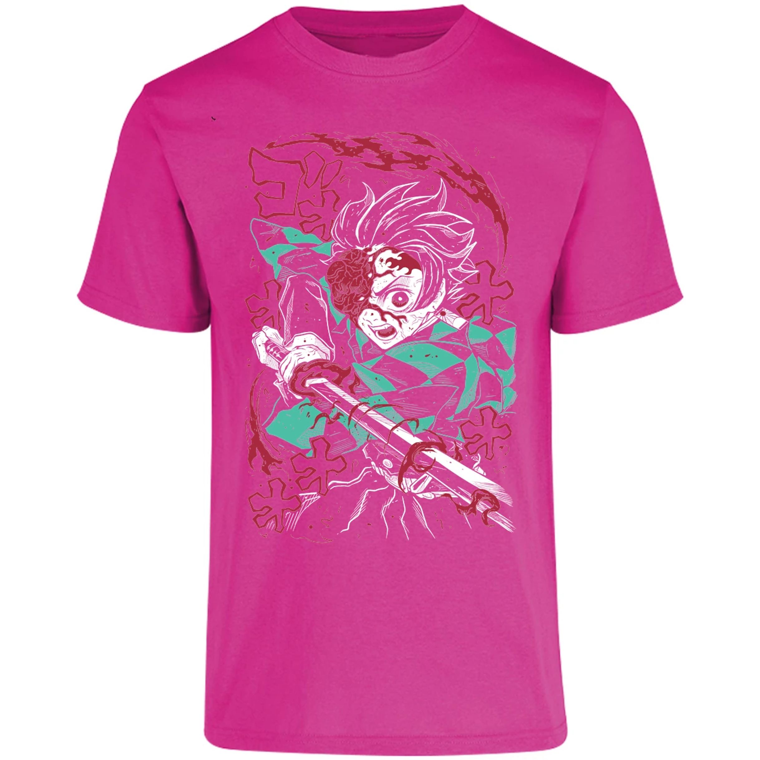 Playera Demon Slayer Demon Tanjiro para Adulto 18