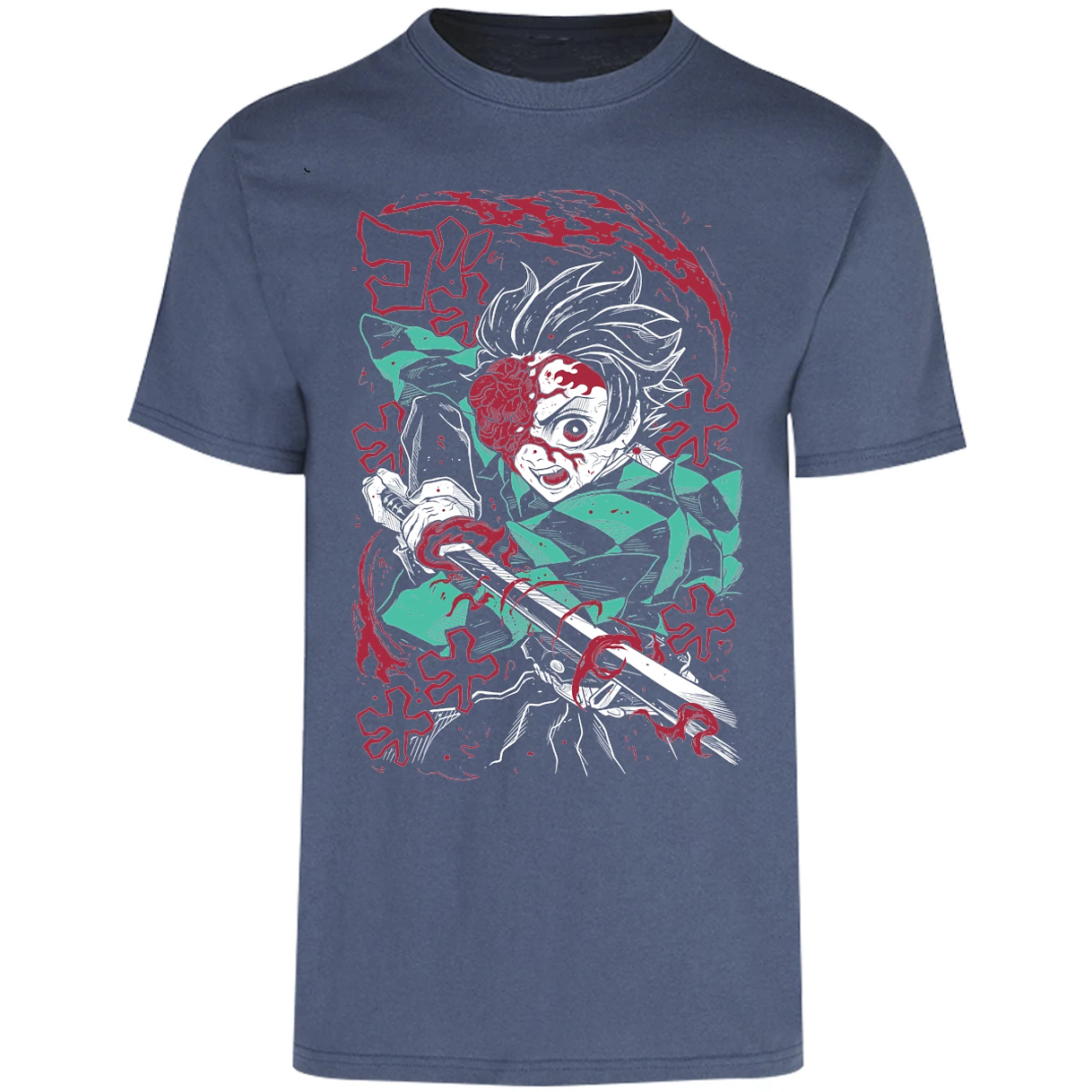 Playera Demon Slayer Demon Tanjiro para Adulto 3