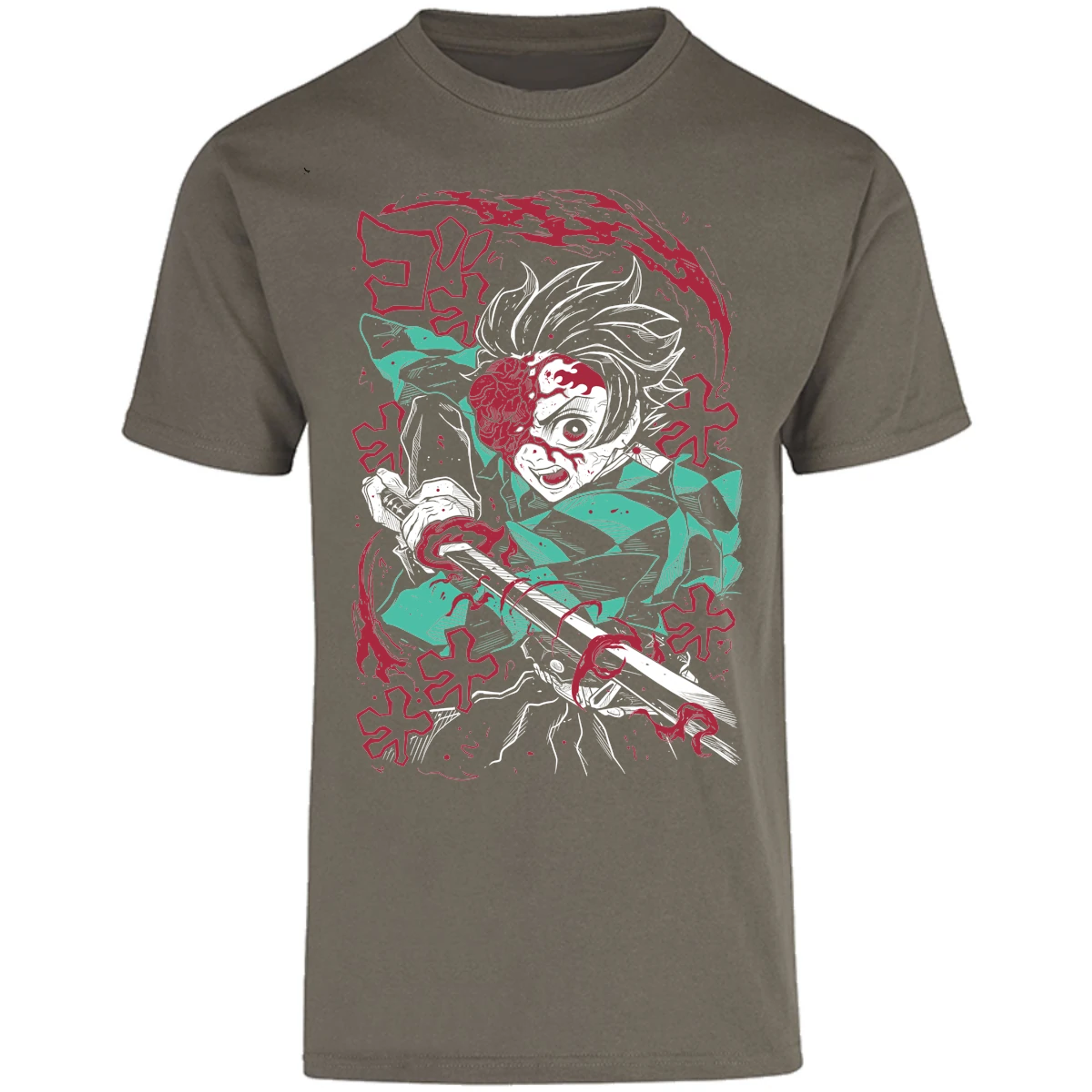 Playera Demon Slayer Demon Tanjiro para Adulto 4