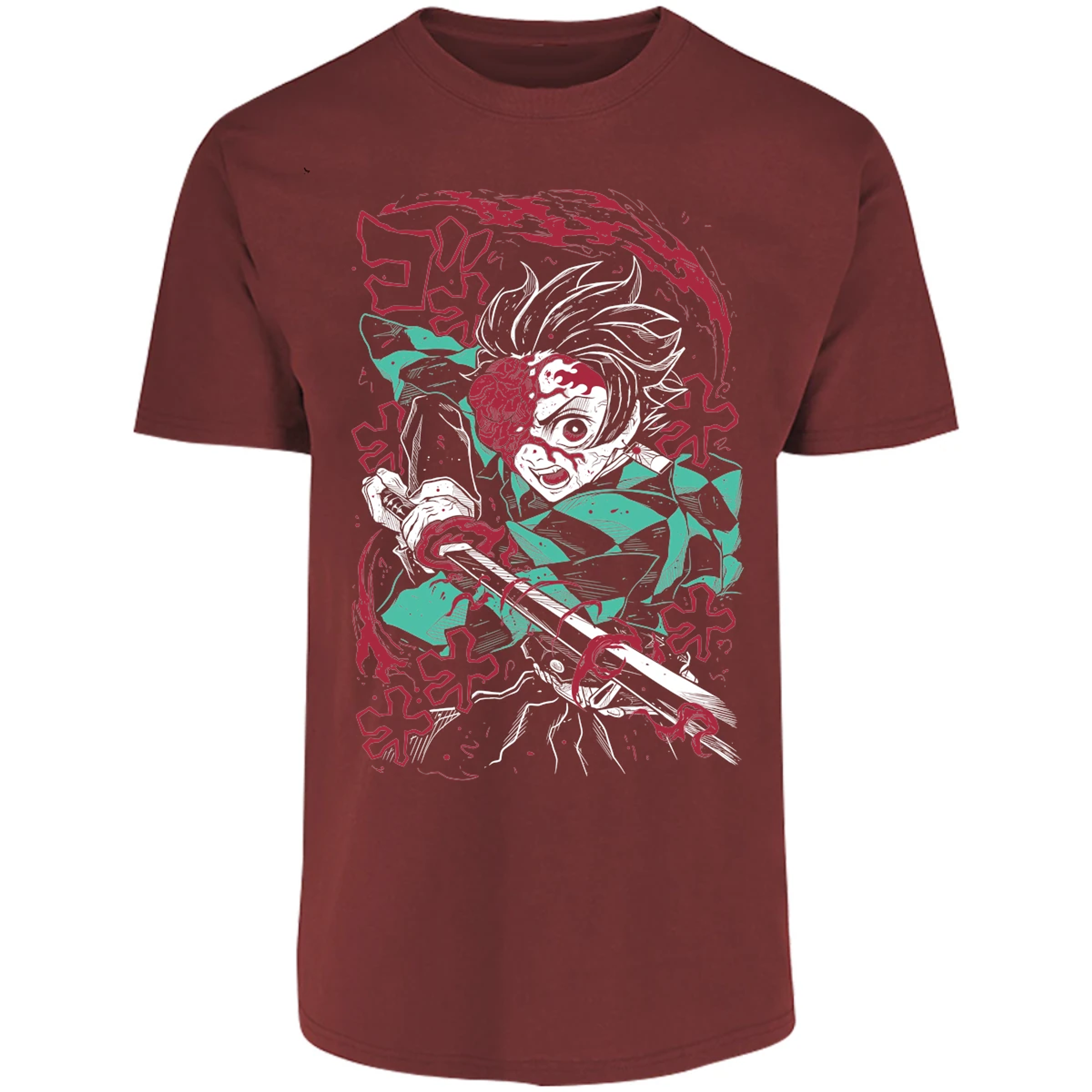 Playera Demon Slayer Demon Tanjiro para Adulto 5