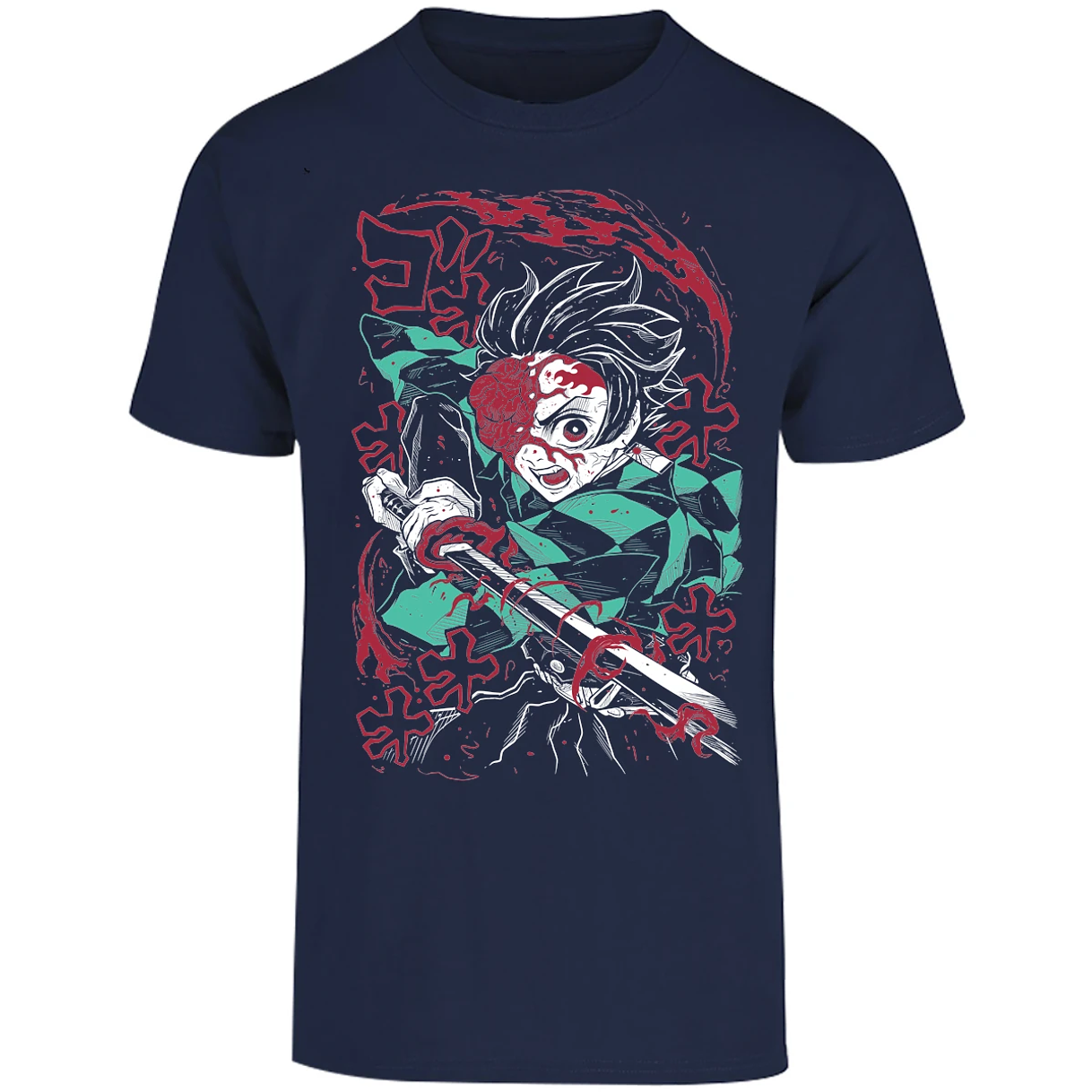 Playera Demon Slayer Demon Tanjiro para Adulto 24