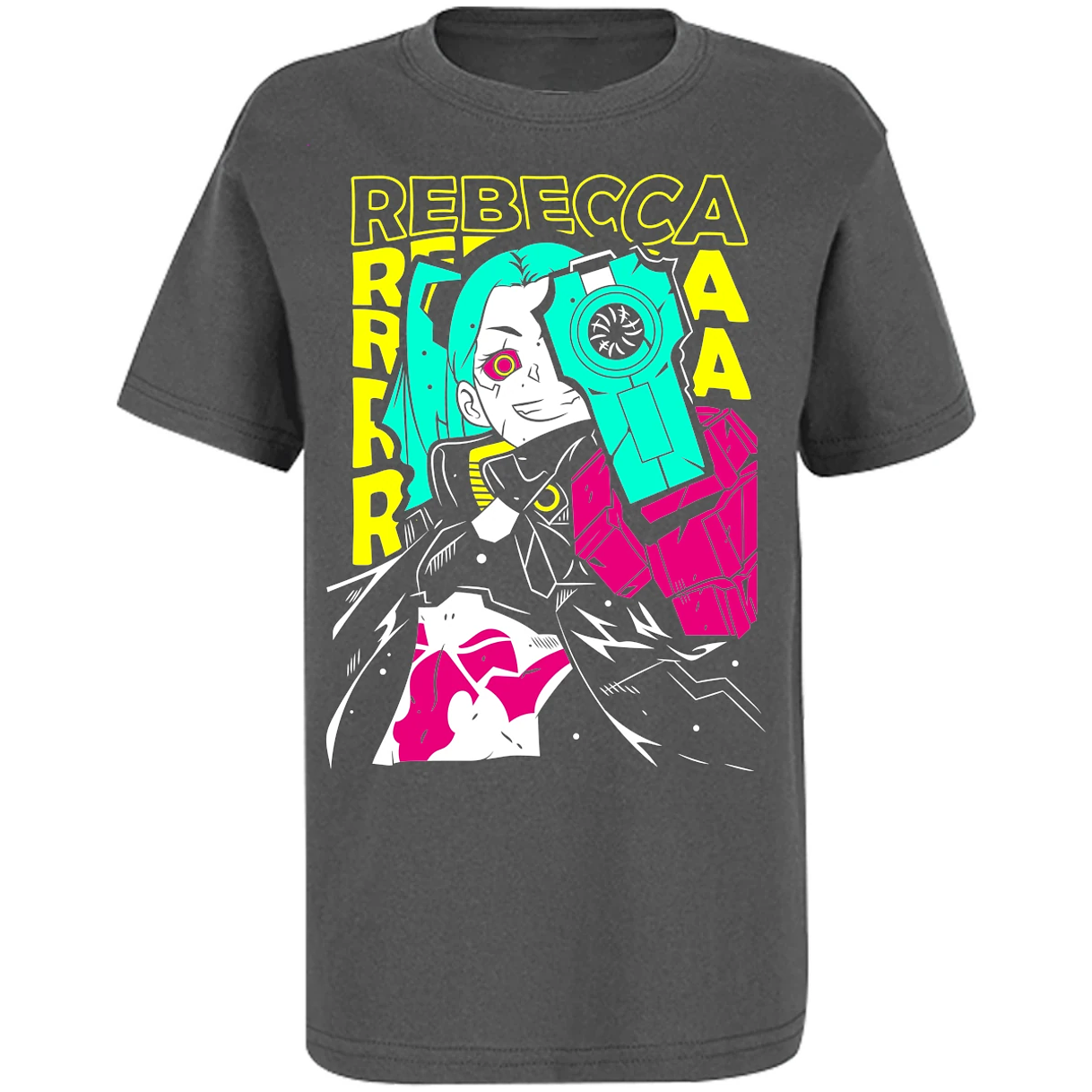 Playera Cyberpunk Edgerunners Rebecca Cyberpunk para Niño 15