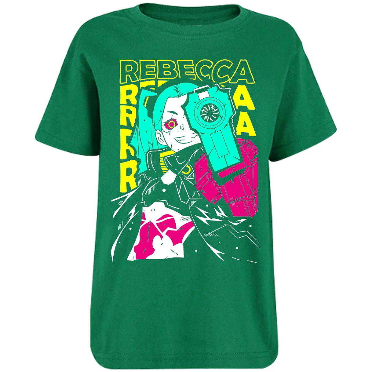 Playera Cyberpunk Edgerunners Rebecca Cyberpunk para Niño 5