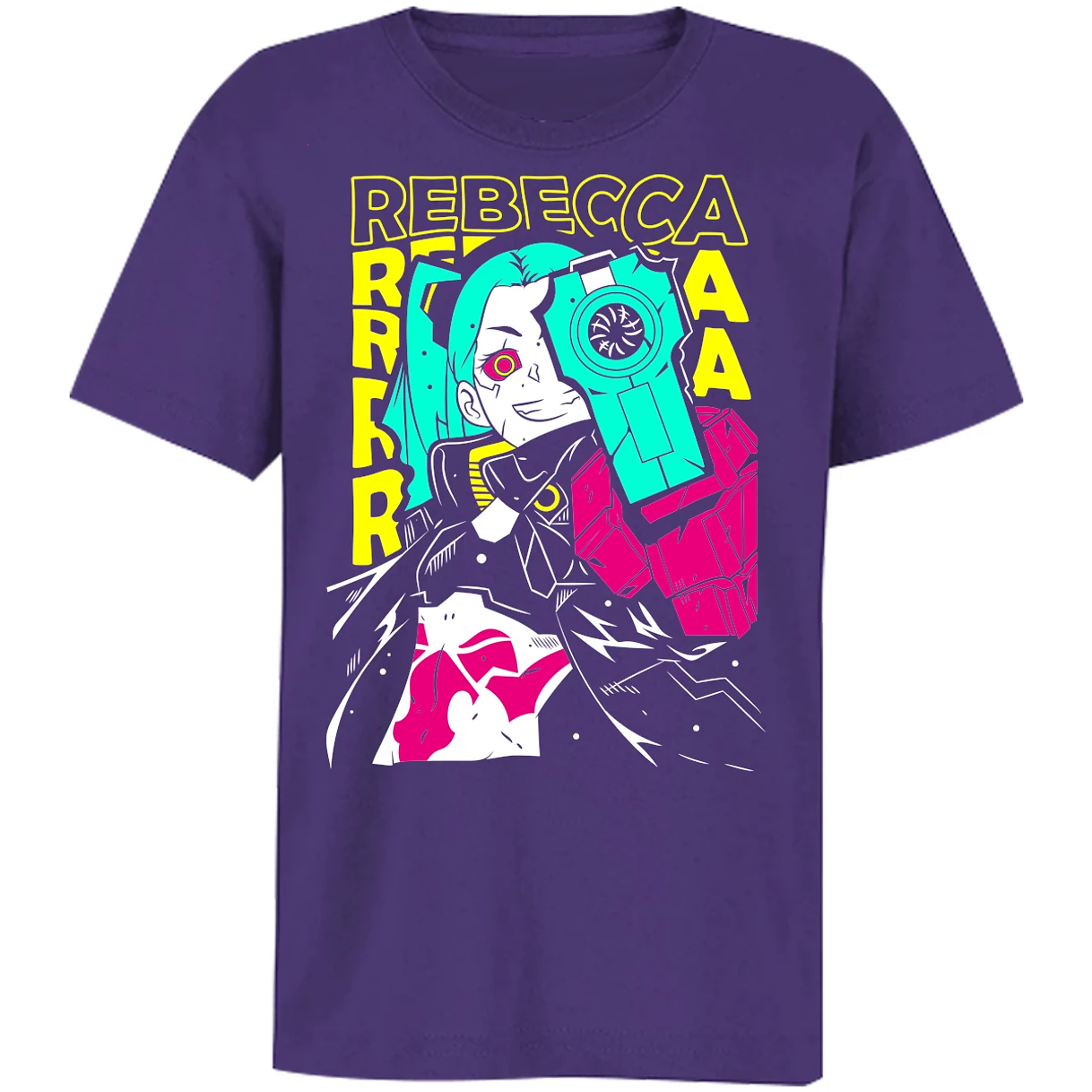 Playera Cyberpunk Edgerunners Rebecca Cyberpunk para Niño 9