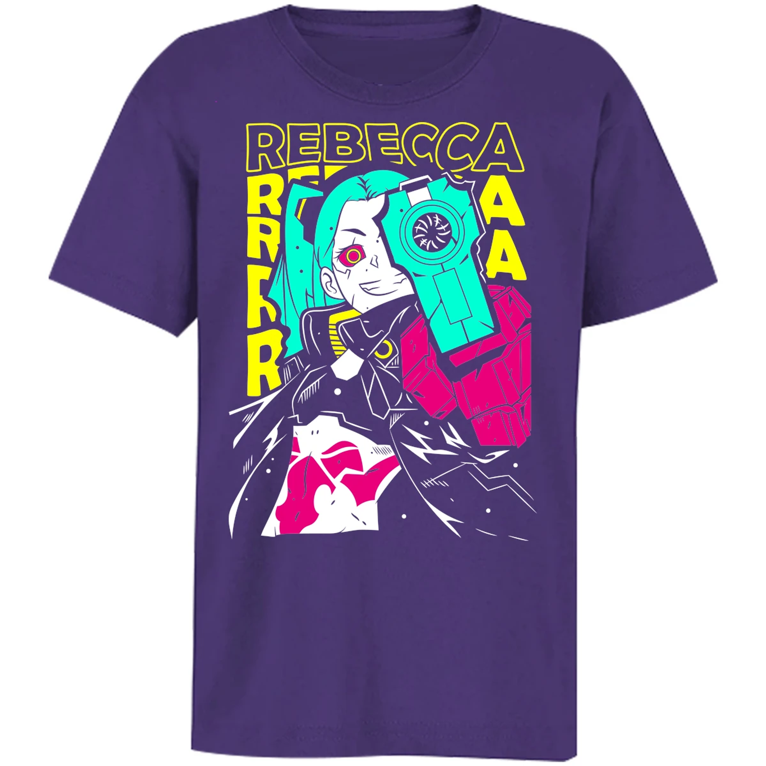 Playera Cyberpunk Edgerunners Rebecca Cyberpunk para Niño 9