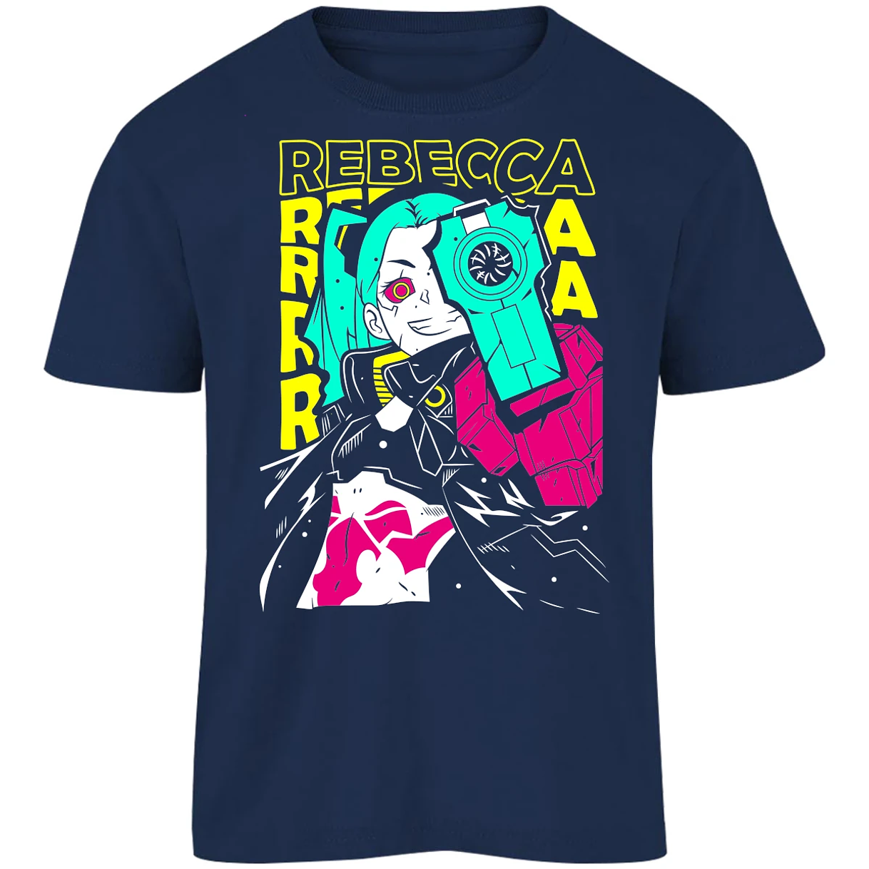 Playera Cyberpunk Edgerunners Rebecca Cyberpunk para Niño 17