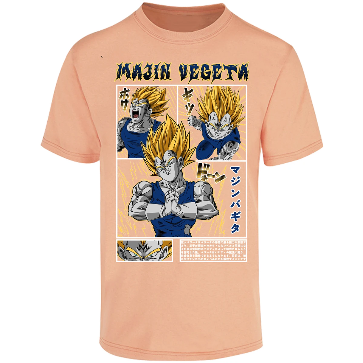 Playera Dragon Ball Majin Vegeta para Adulto 14
