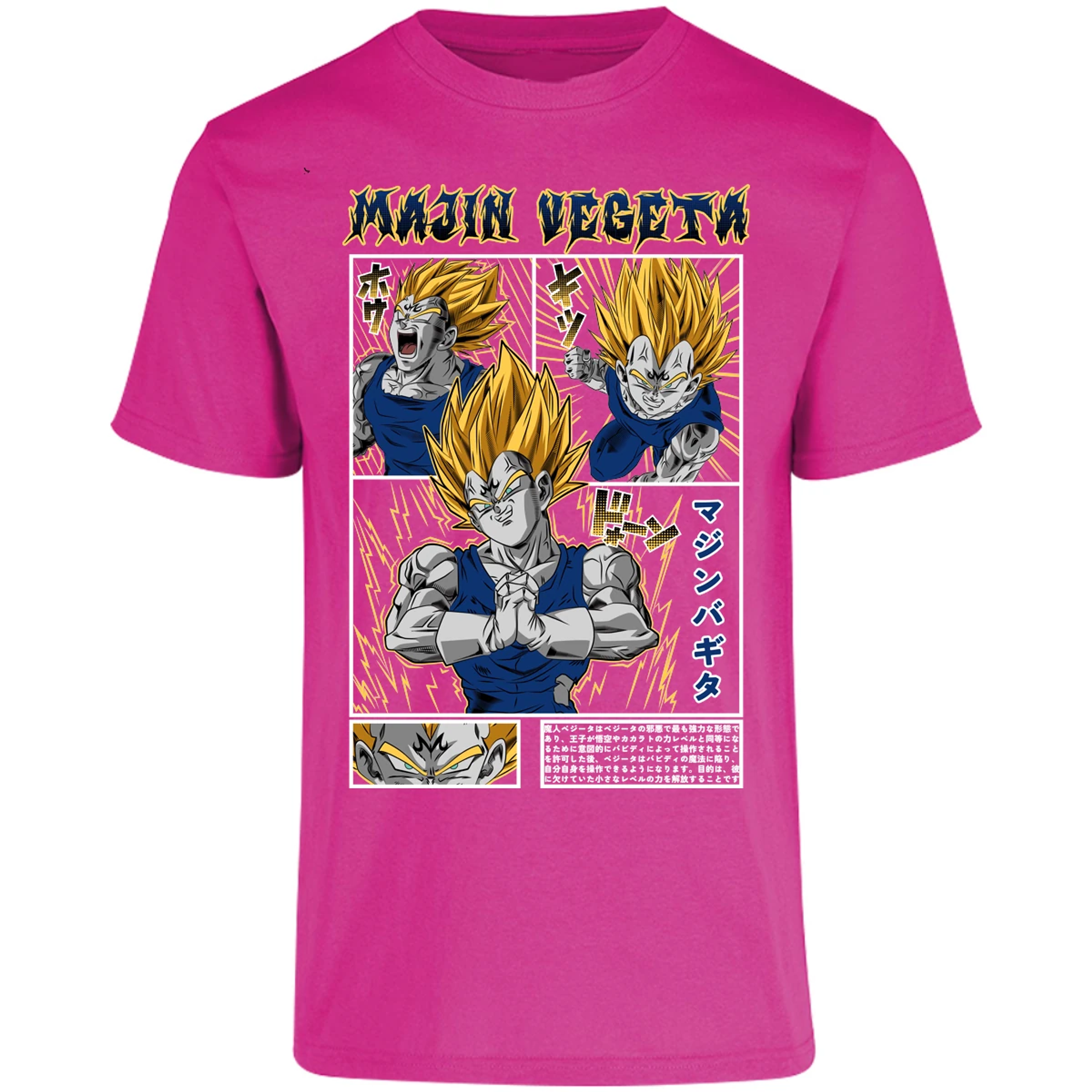 Playera Dragon Ball Majin Vegeta para Adulto 12