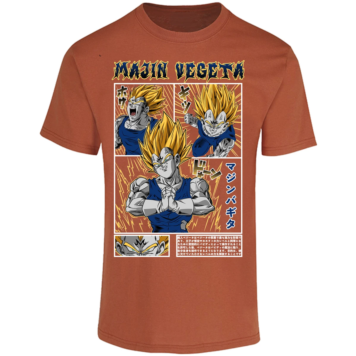 Playera Dragon Ball Majin Vegeta para Adulto 25