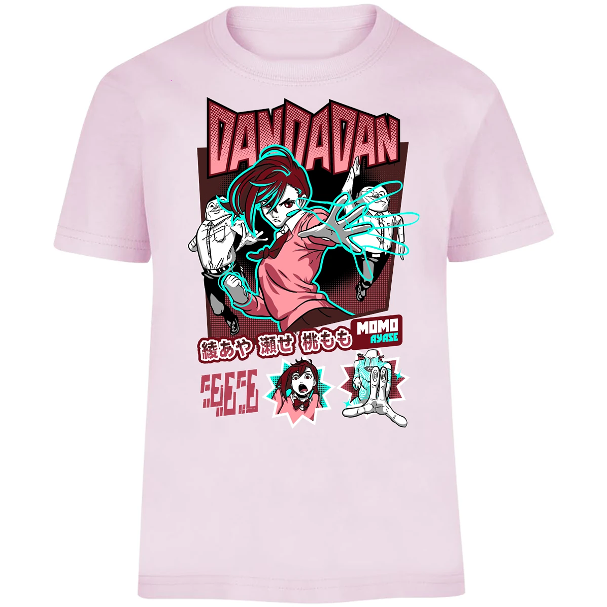 Playera Dandadan Dandadan Momo Vs Aliens para Niño 1