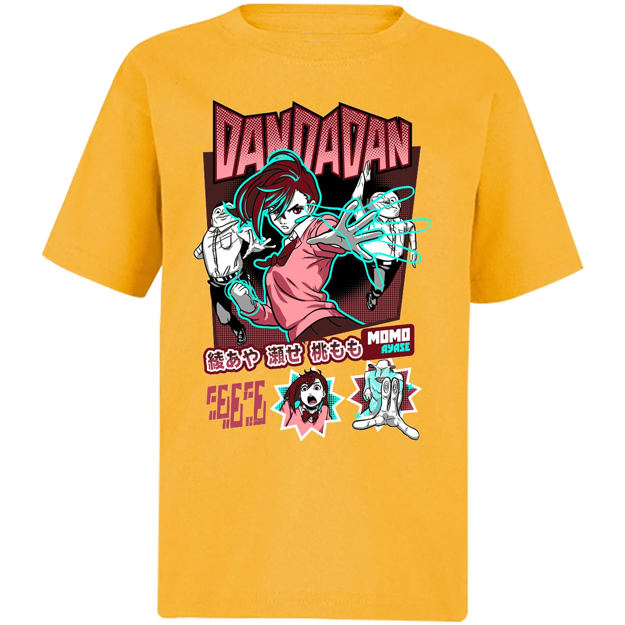 Playera Dandadan Dandadan Momo Vs Aliens para Niño 11