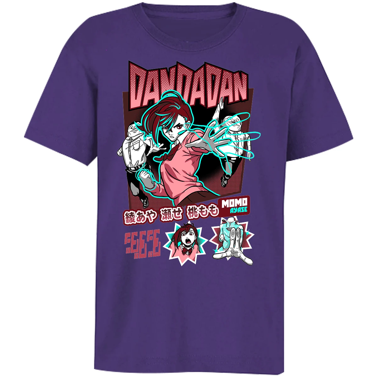 Playera Dandadan Dandadan Momo Vs Aliens para Niño 2